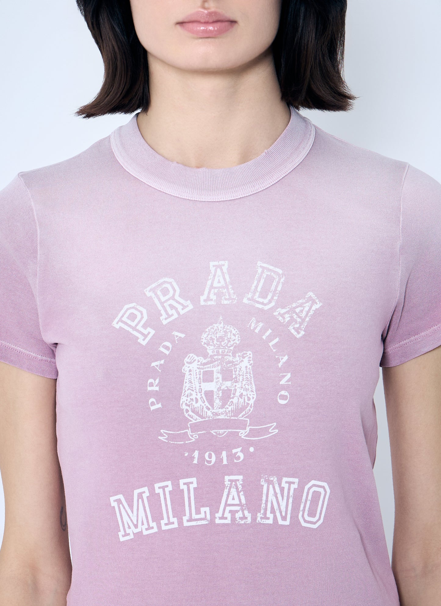 Prada Women Logo Print T-Shirt PRADA