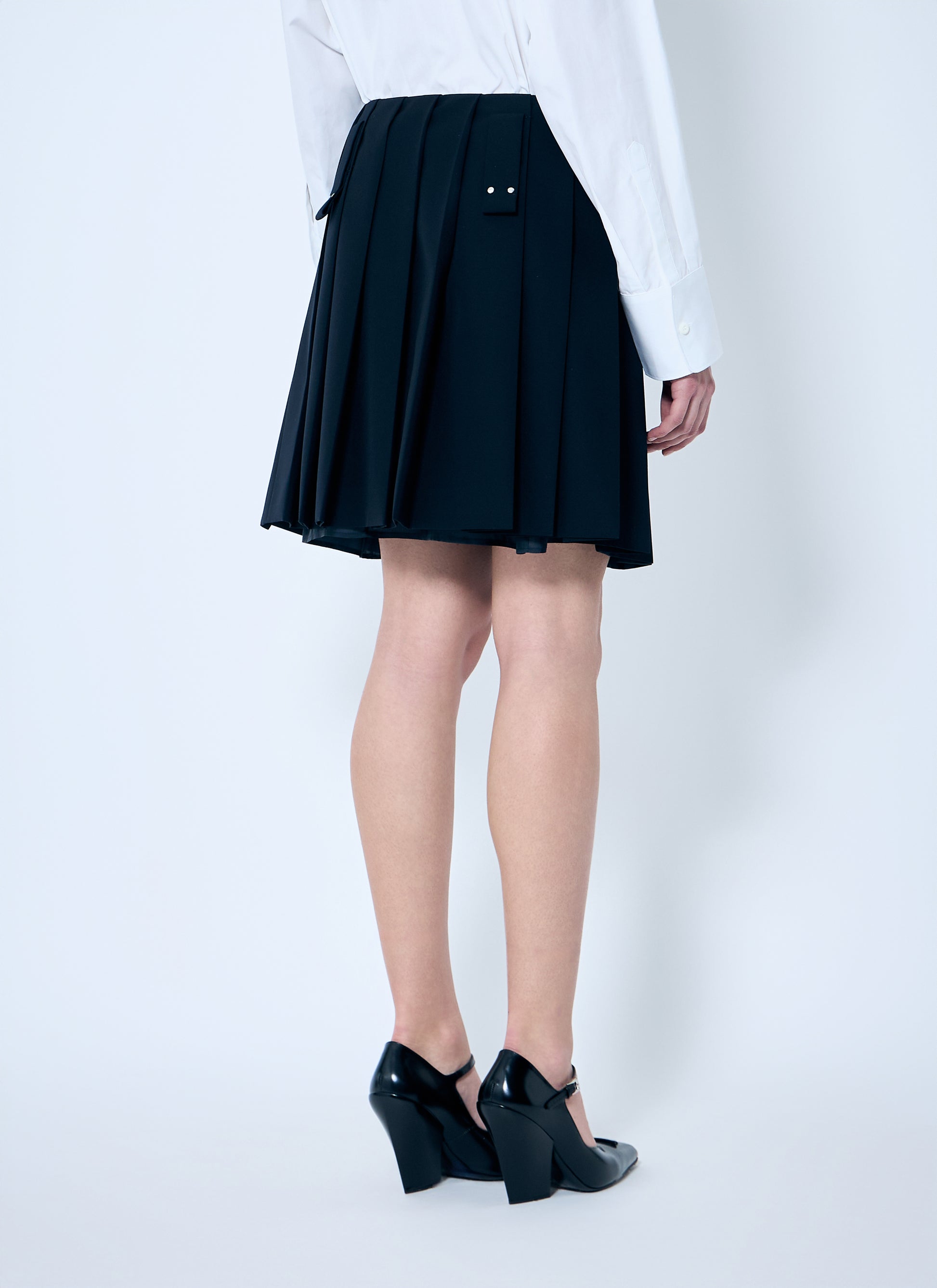 Prada Women Pleated Wool Skirt PRADA