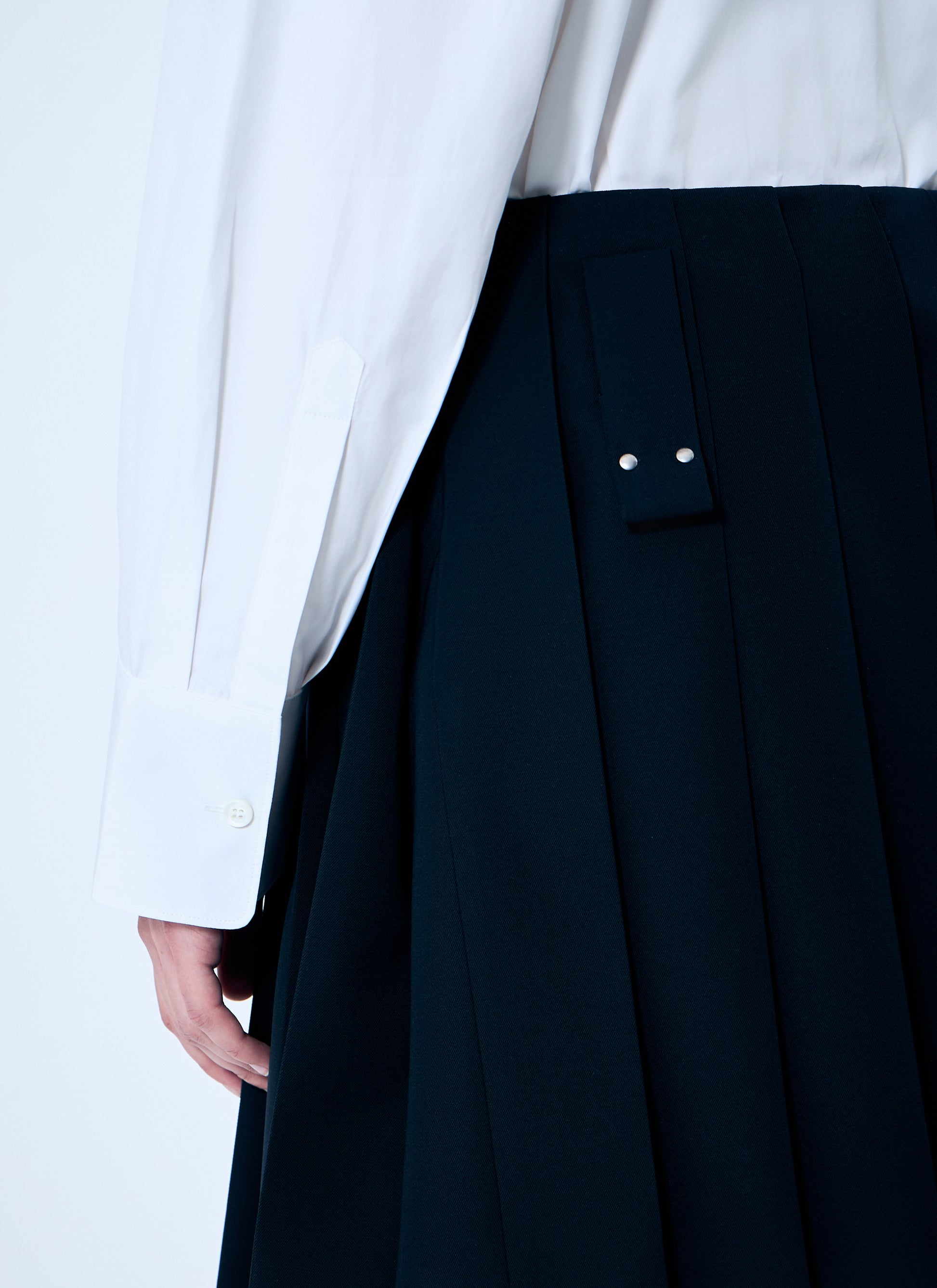 Prada Women Pleated Wool Skirt PRADA