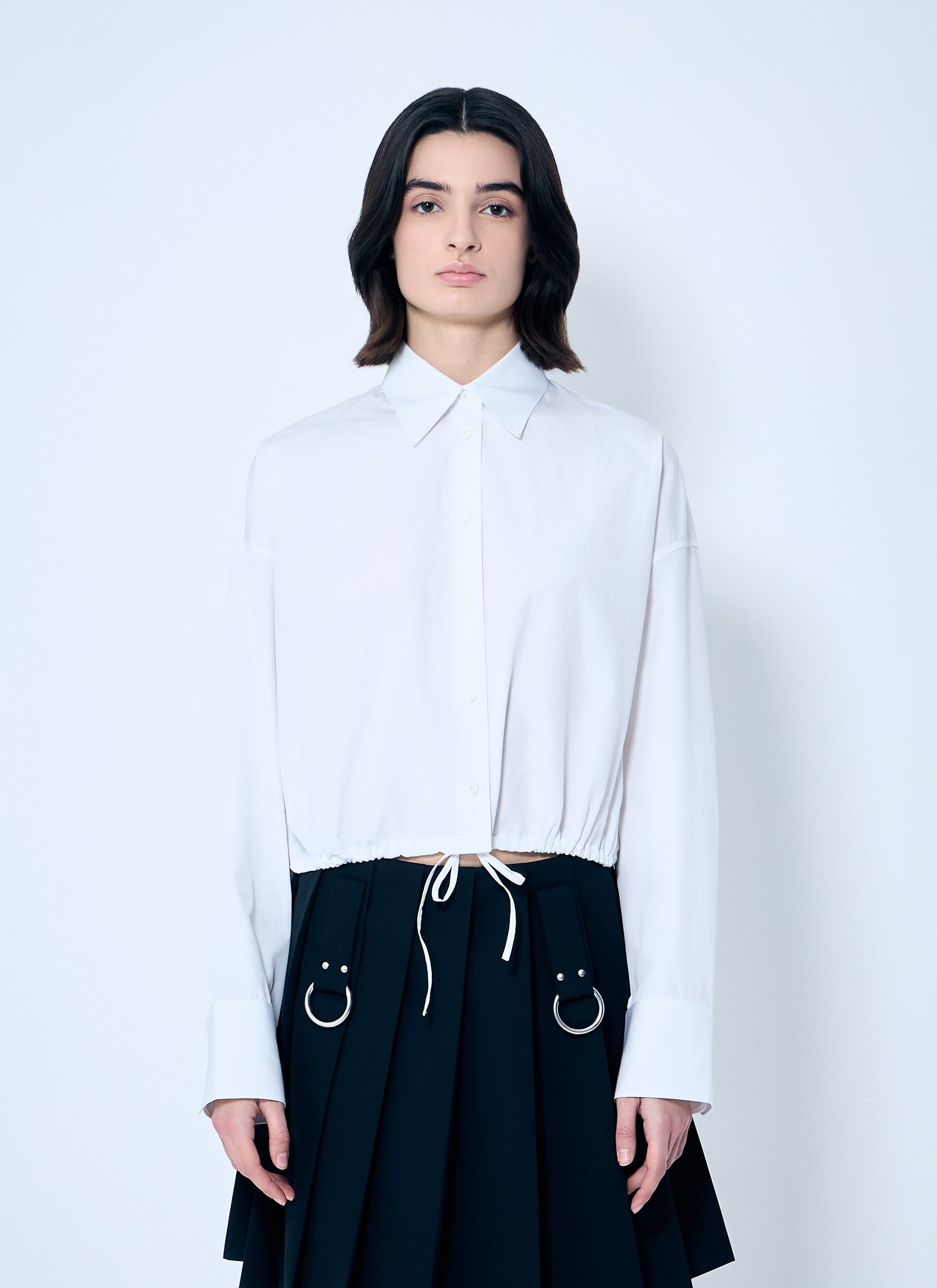 Prada Women Drawstring Hem Shirt PRADA