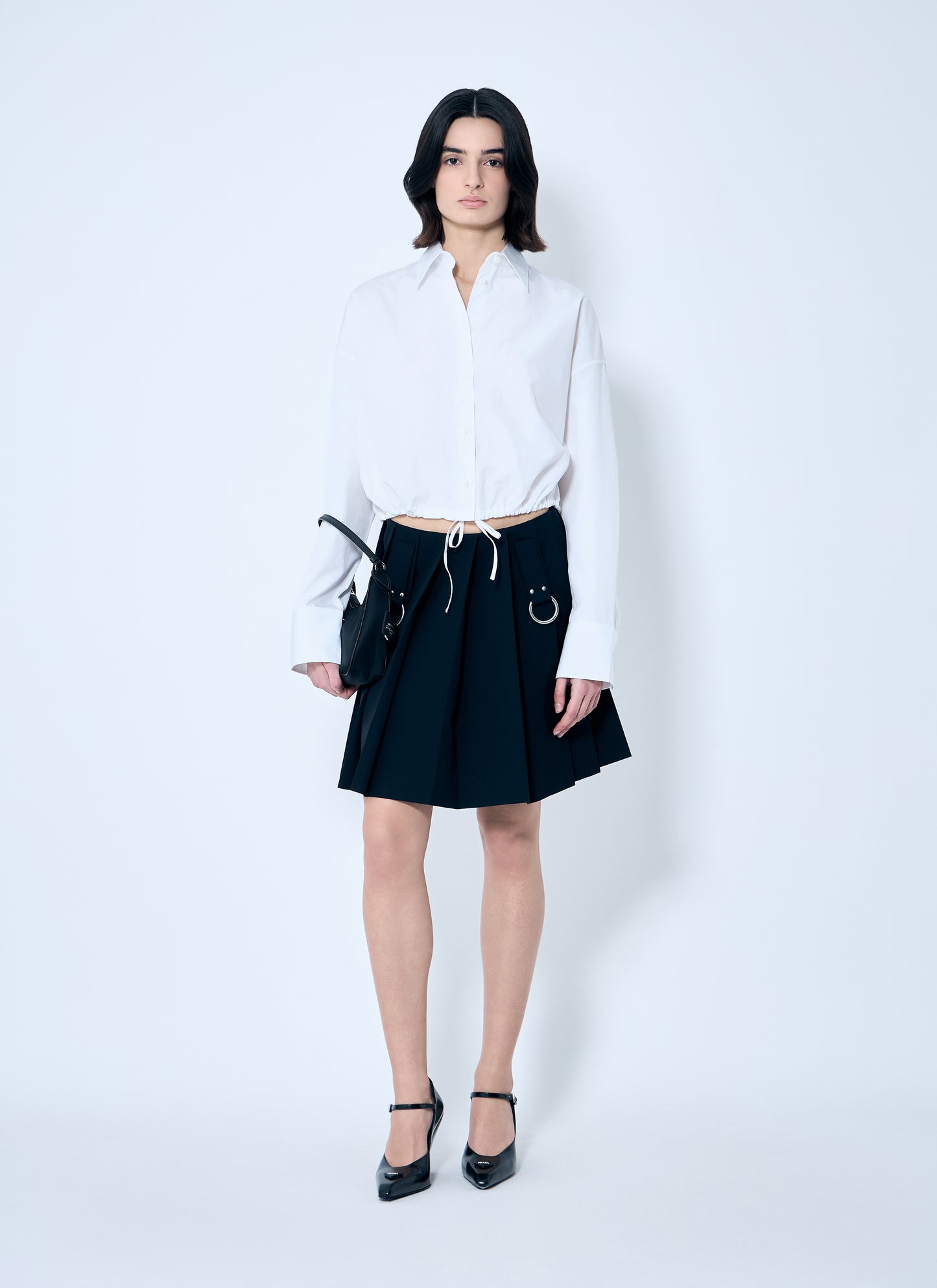 Prada Women Drawstring Hem Shirt PRADA