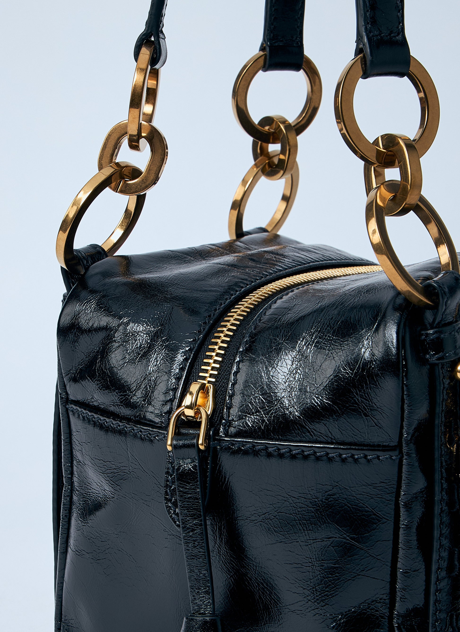 Prada Women Mini Dangle Leather Handbag PRADA
