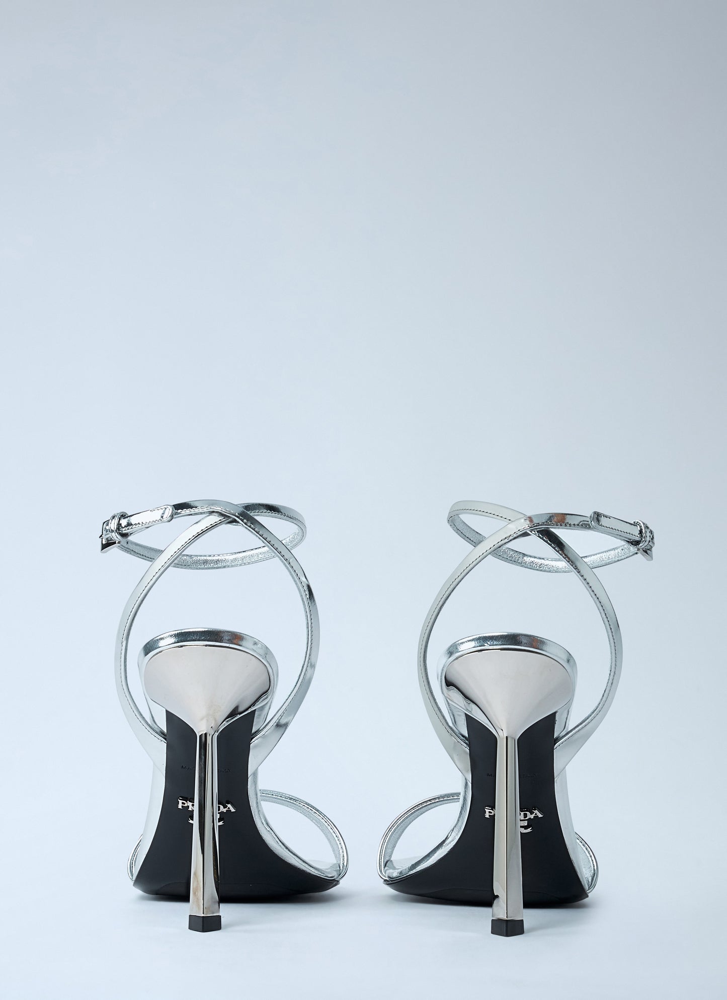 Prada Women Leather Heeled Sandals PRADA