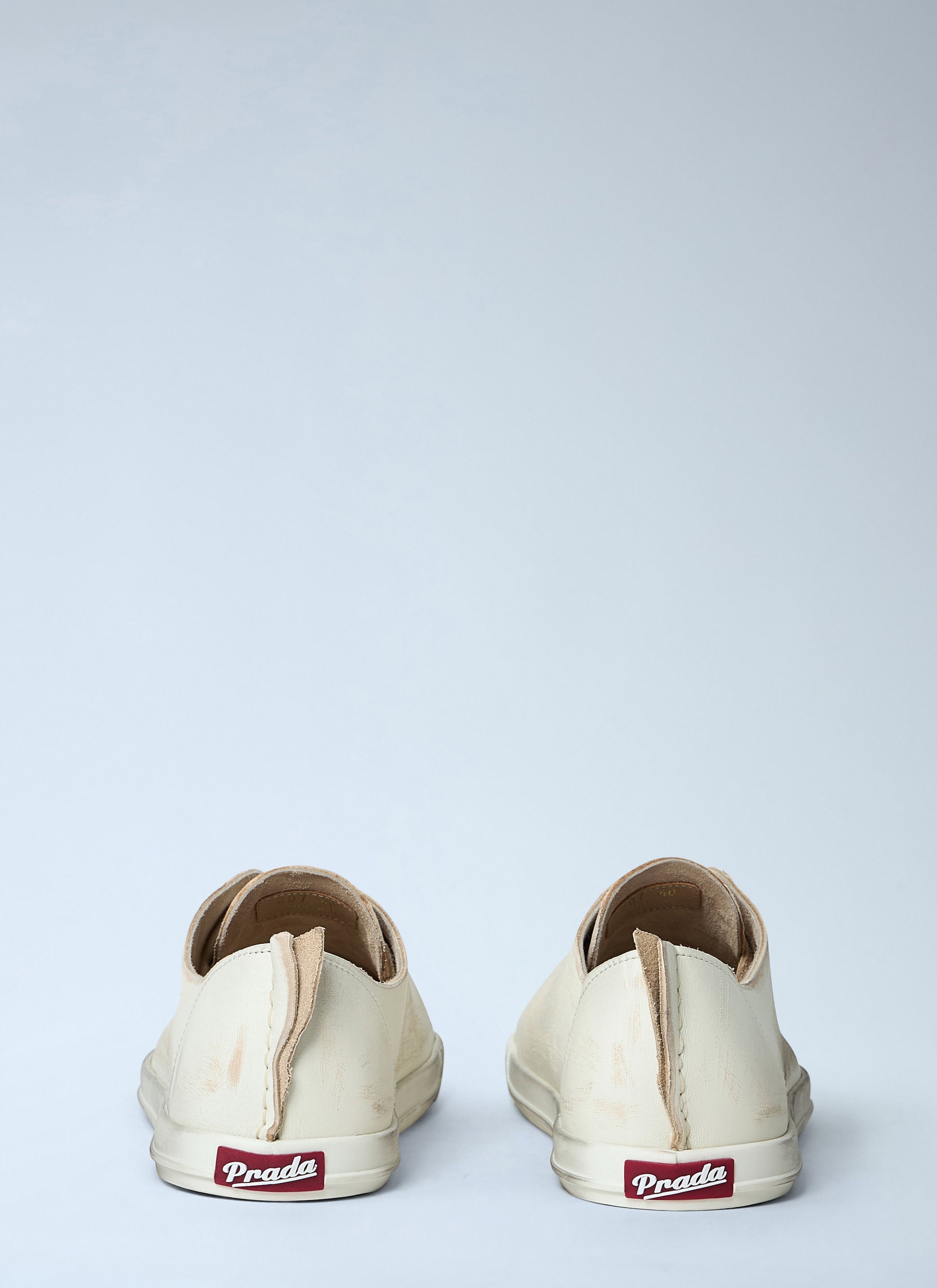 Prada Women Antiqued Leather Sneakers PRADA