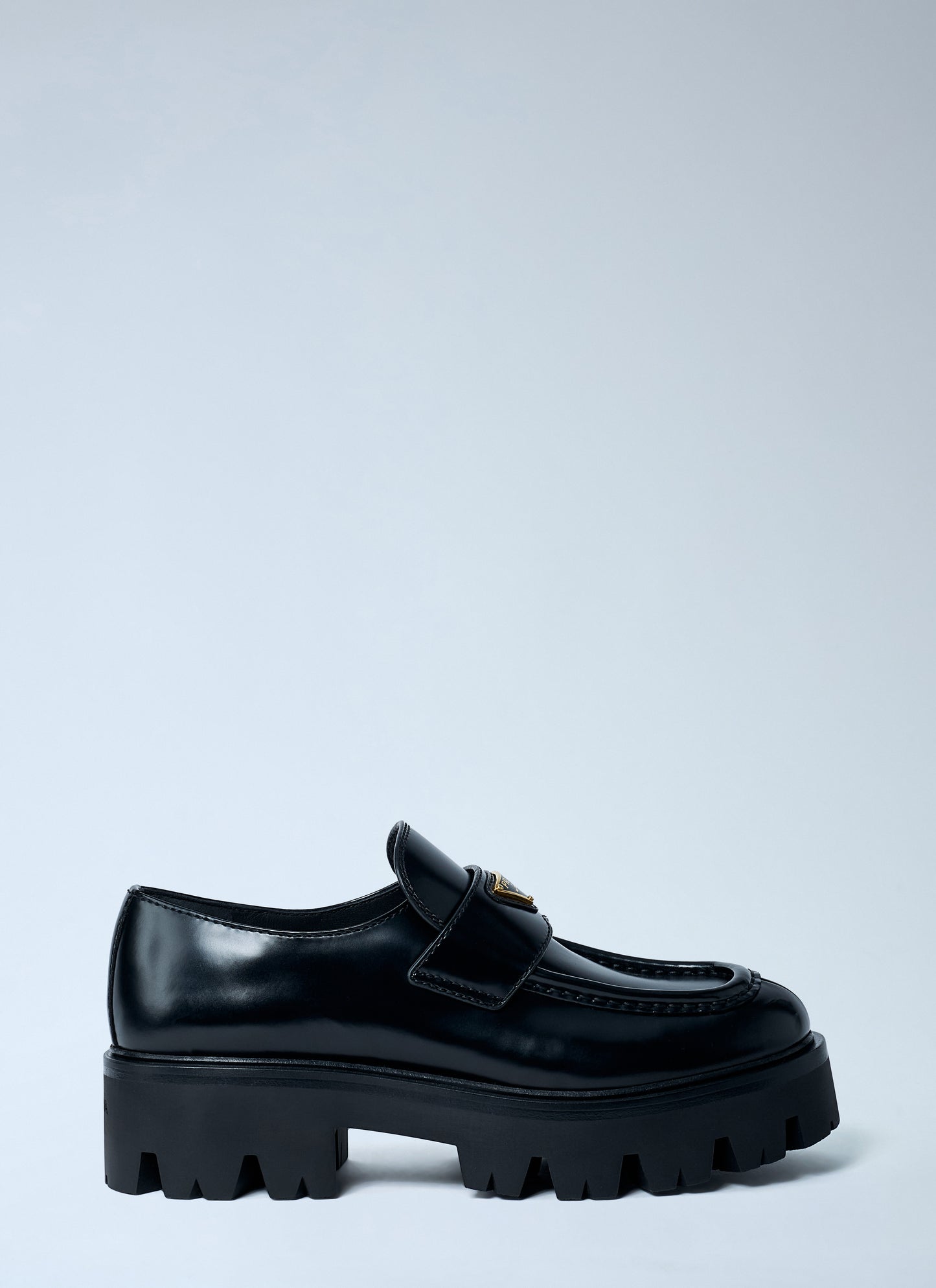 Prada Women Mocassini Spazzolato Nero PRADA