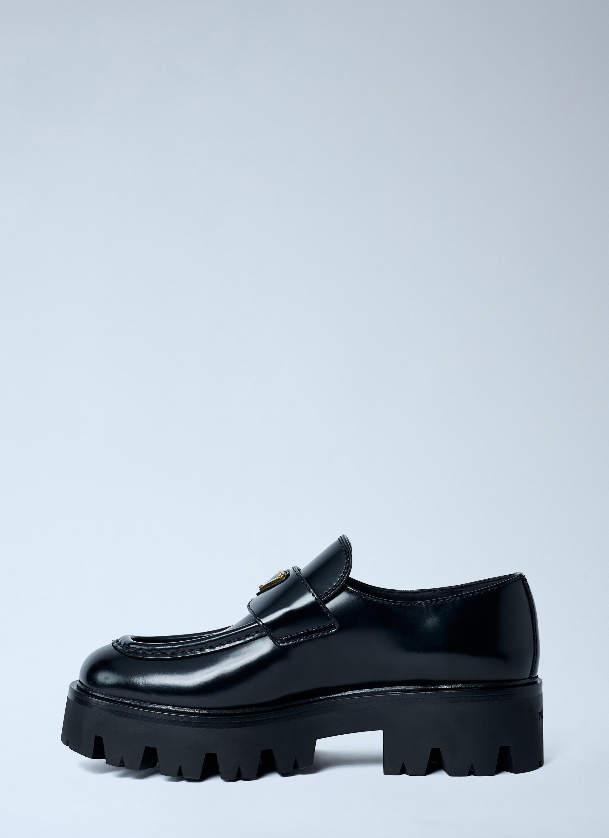 Prada Women Mocassini Spazzolato Nero PRADA