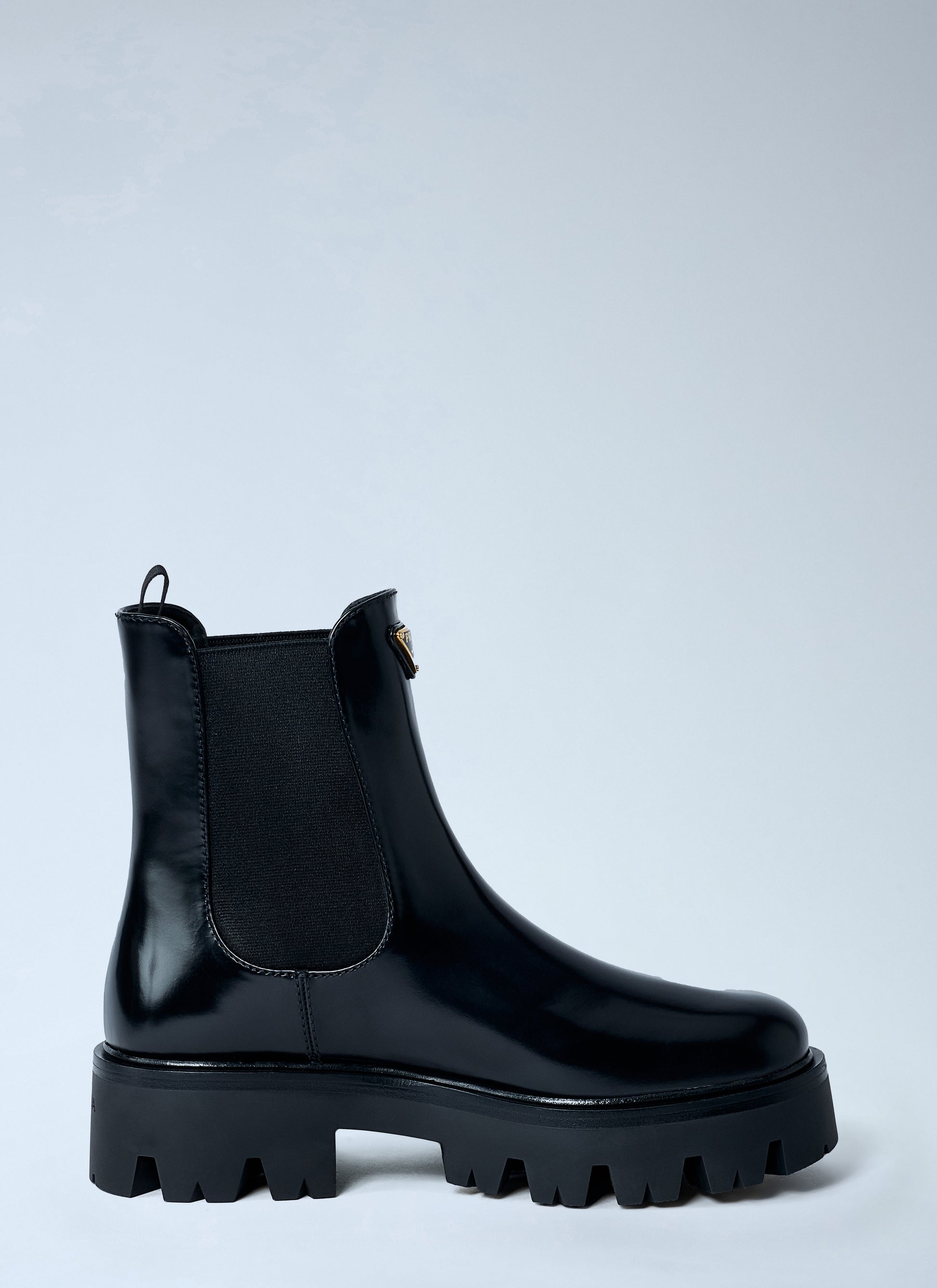 Prada Women Logo Plaque Ankle Boots PRADA