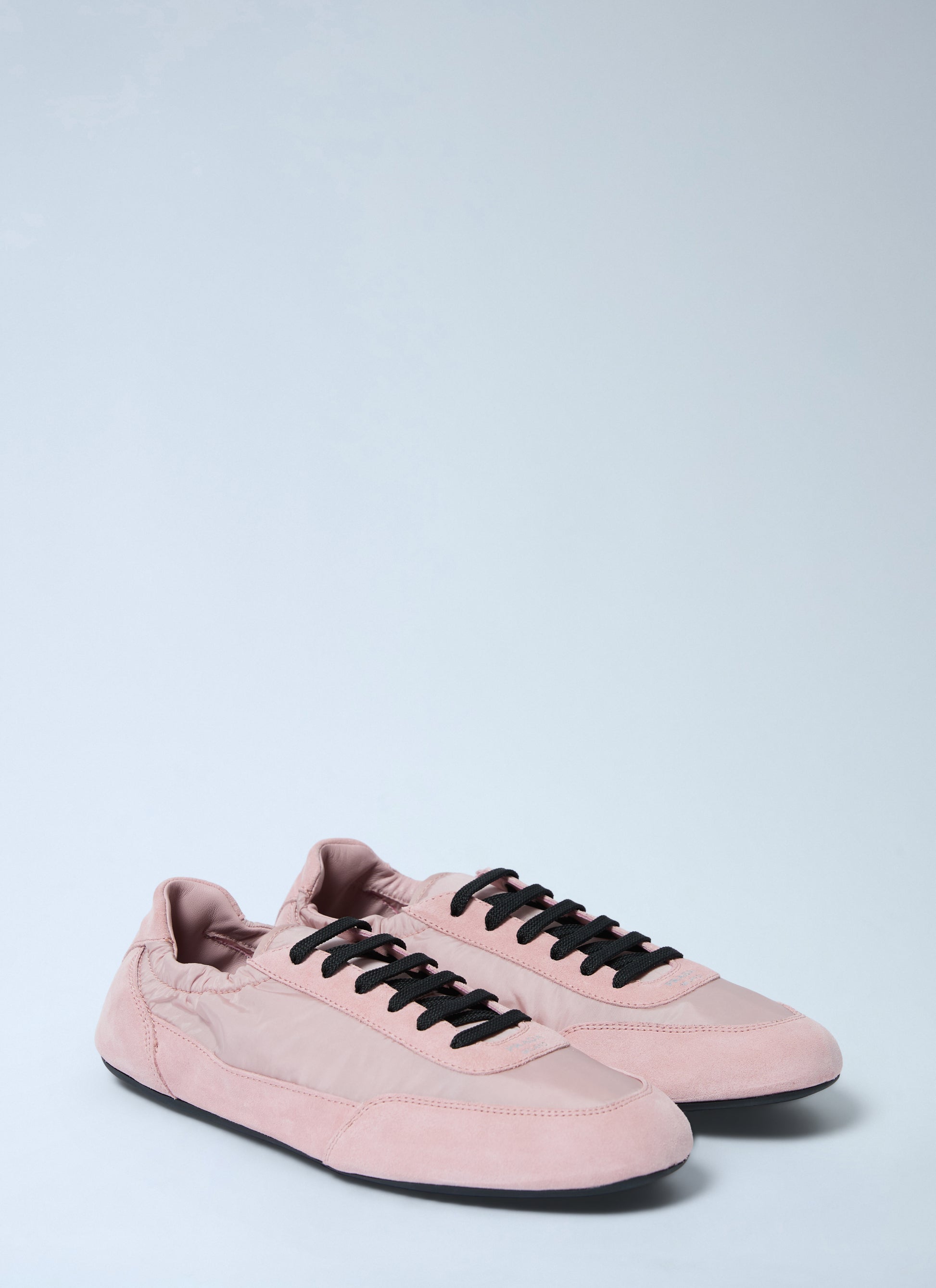 Prada Women Collapse Re-Nylon And Suede Sneakers PRADA