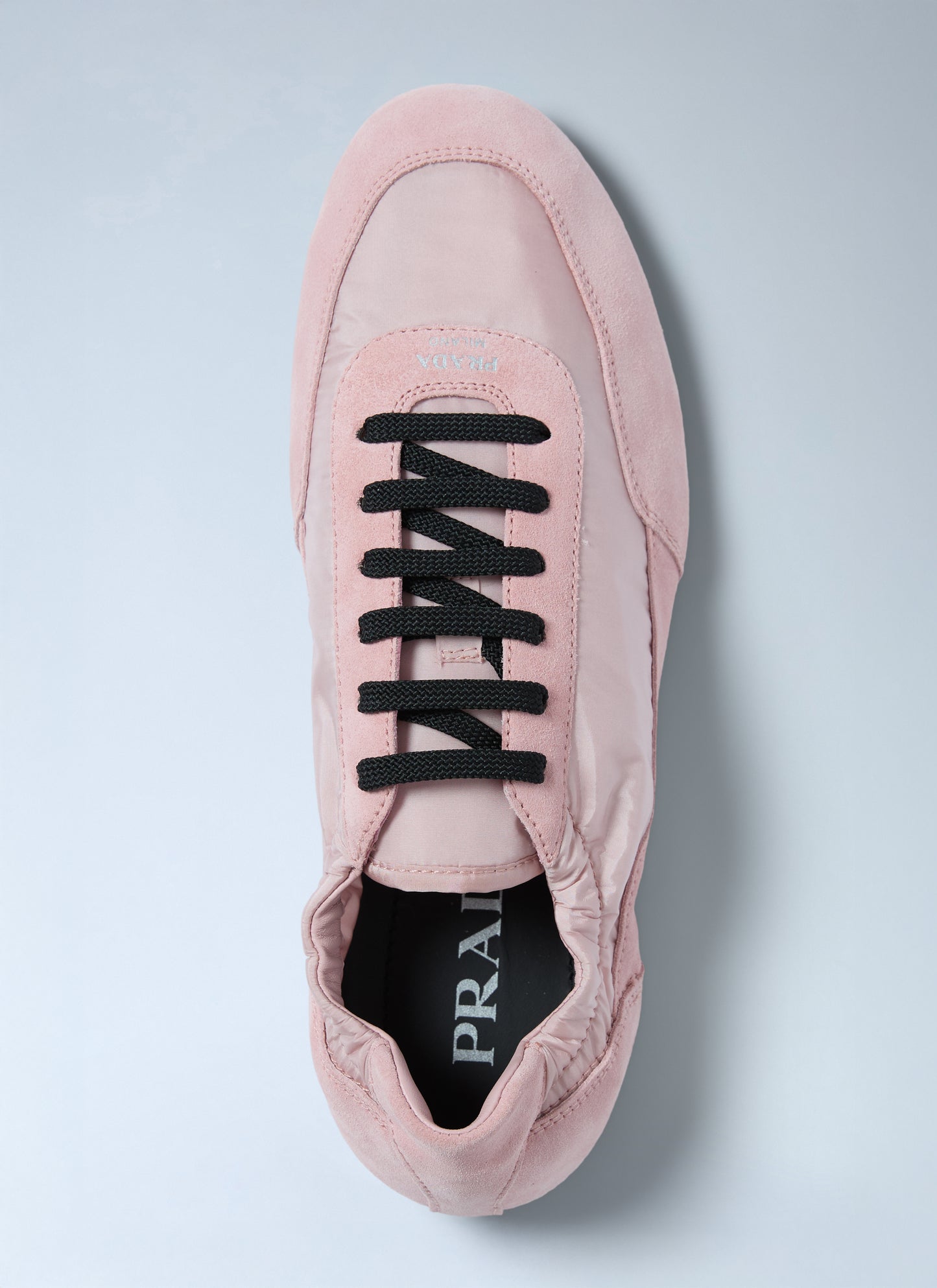 Prada Women Collapse Re-Nylon And Suede Sneakers PRADA