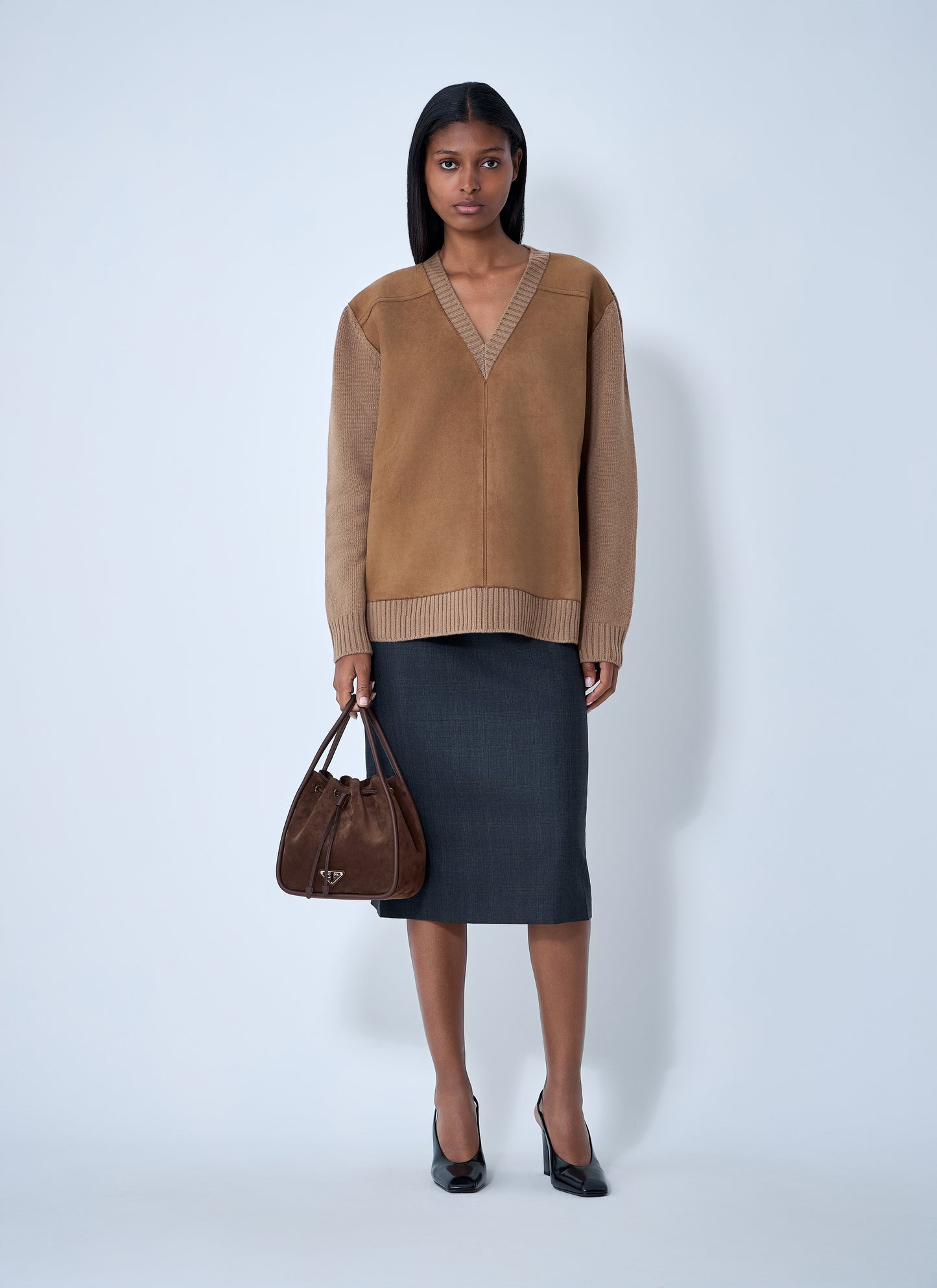 Prada Women Wool-And-Cashmere-Blend Sweater PRADA