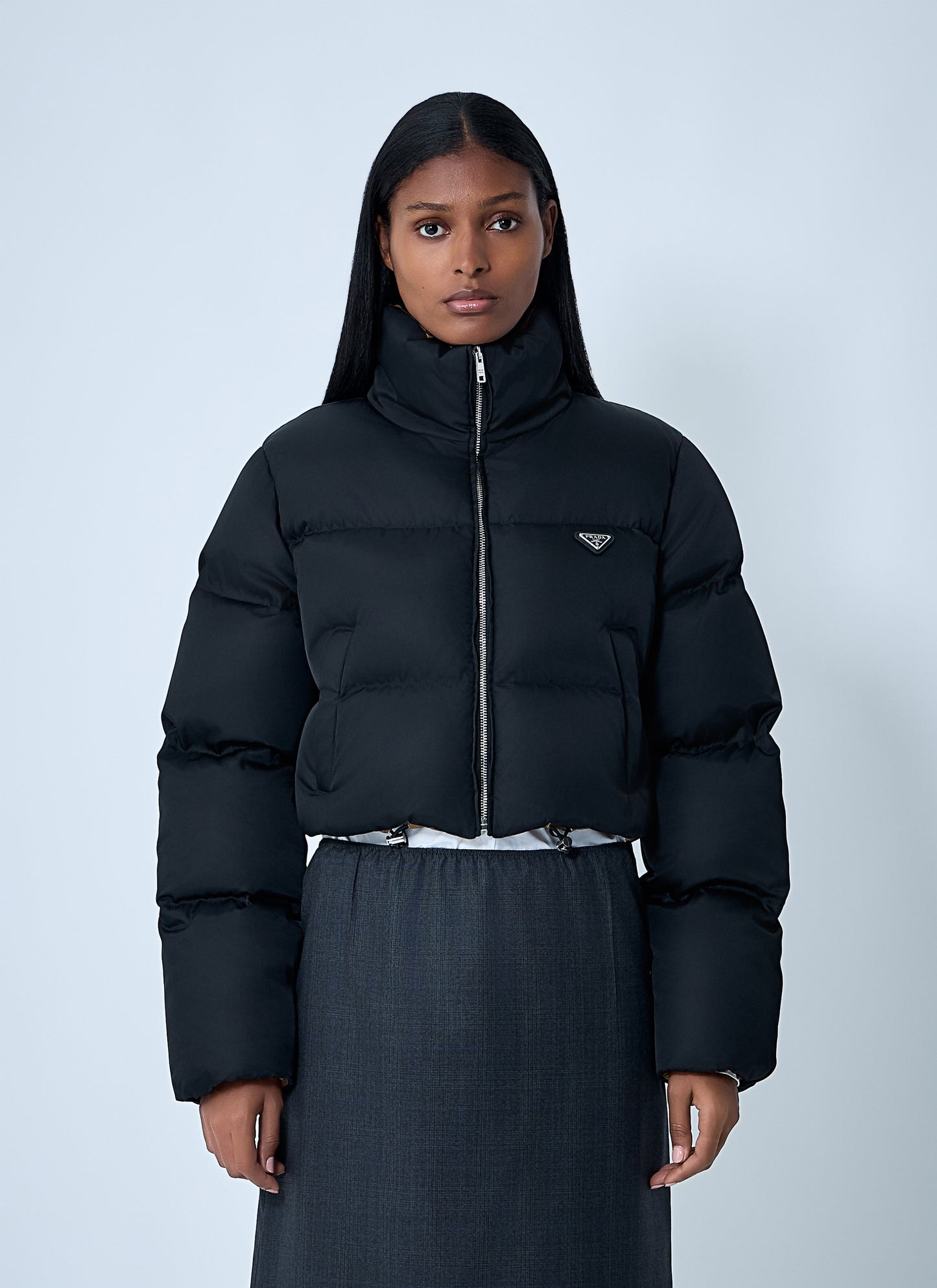 Prada Women Short Re-Nylon Down Jacket PRADA