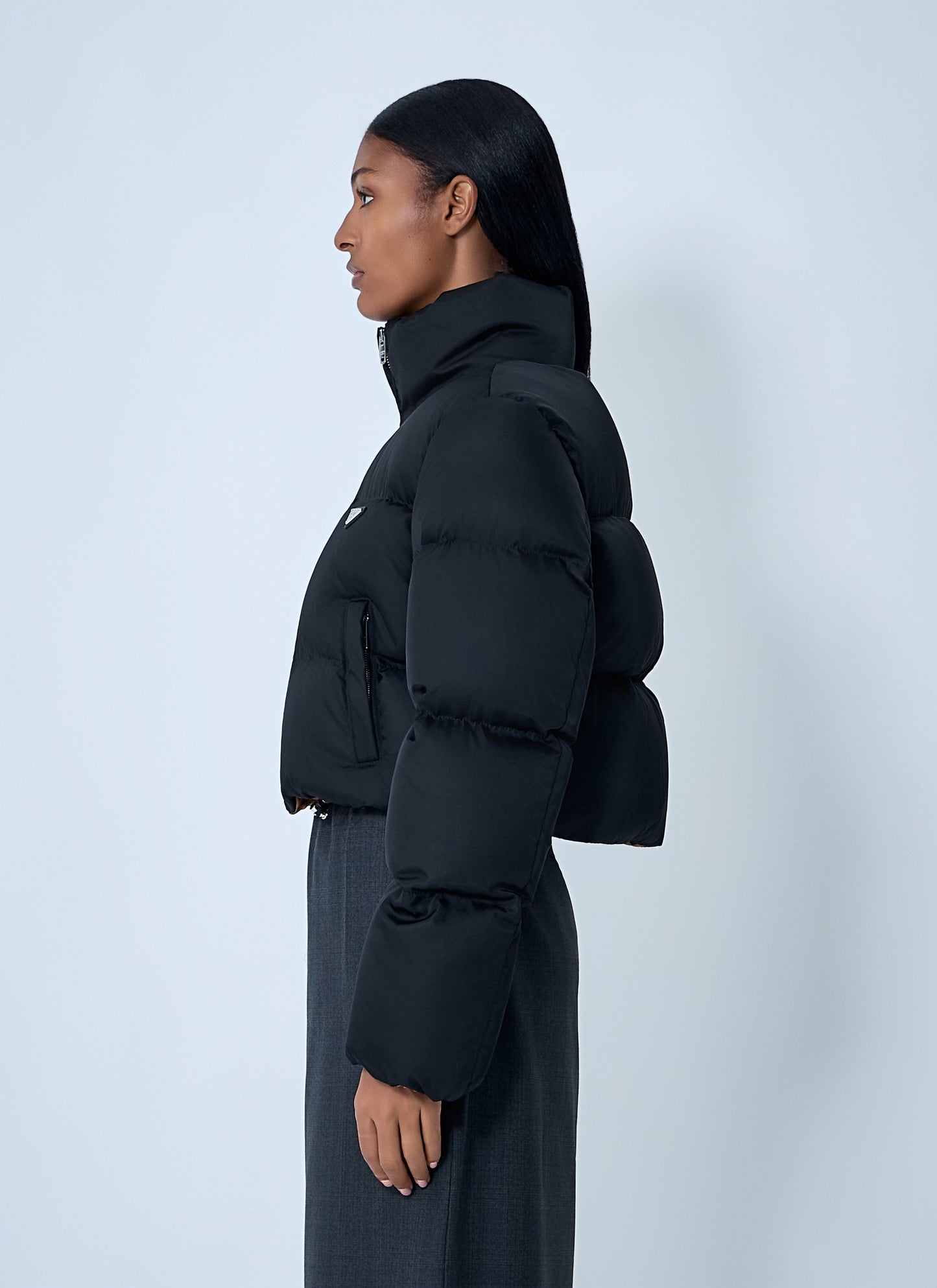 Prada Women Short Re-Nylon Down Jacket PRADA