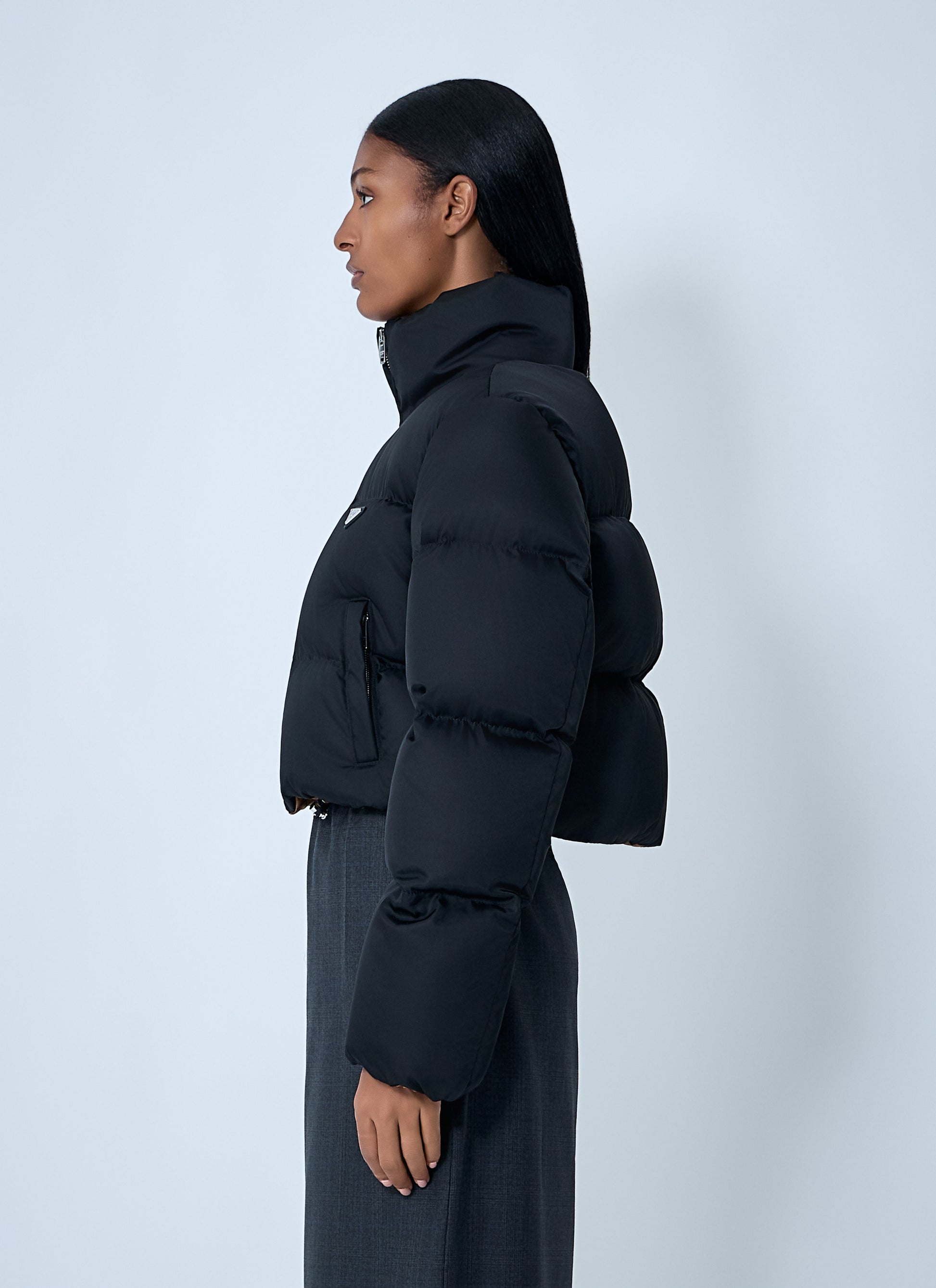 Prada Women Short Re-Nylon Down Jacket PRADA