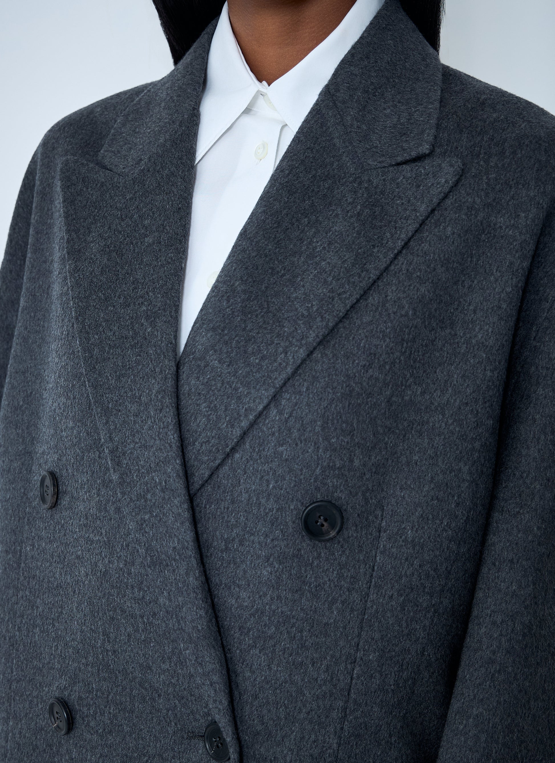 Prada Women Long Wool-Blend Coat PRADA