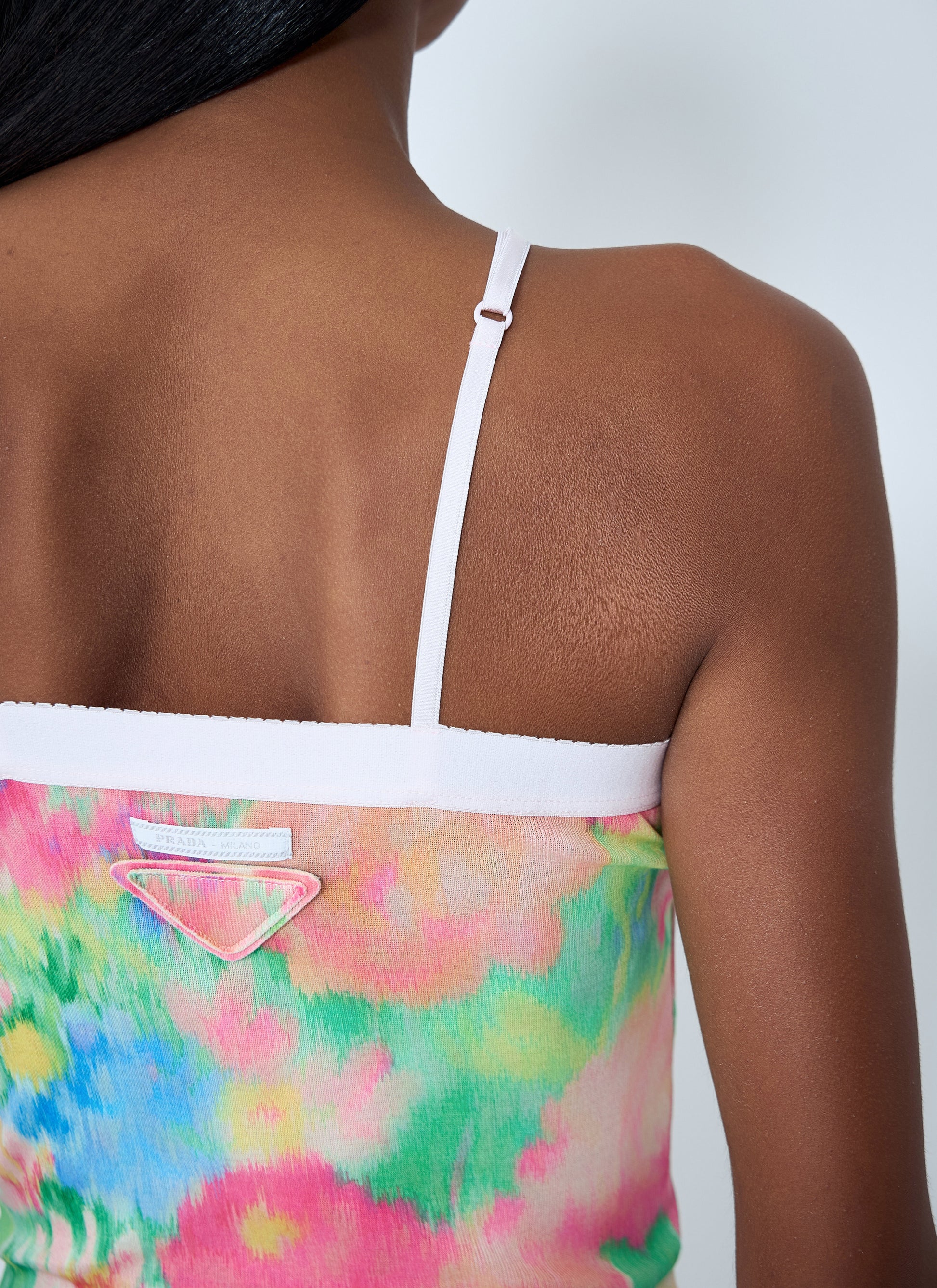 Prada Women Rib Floral Print Top PRADA