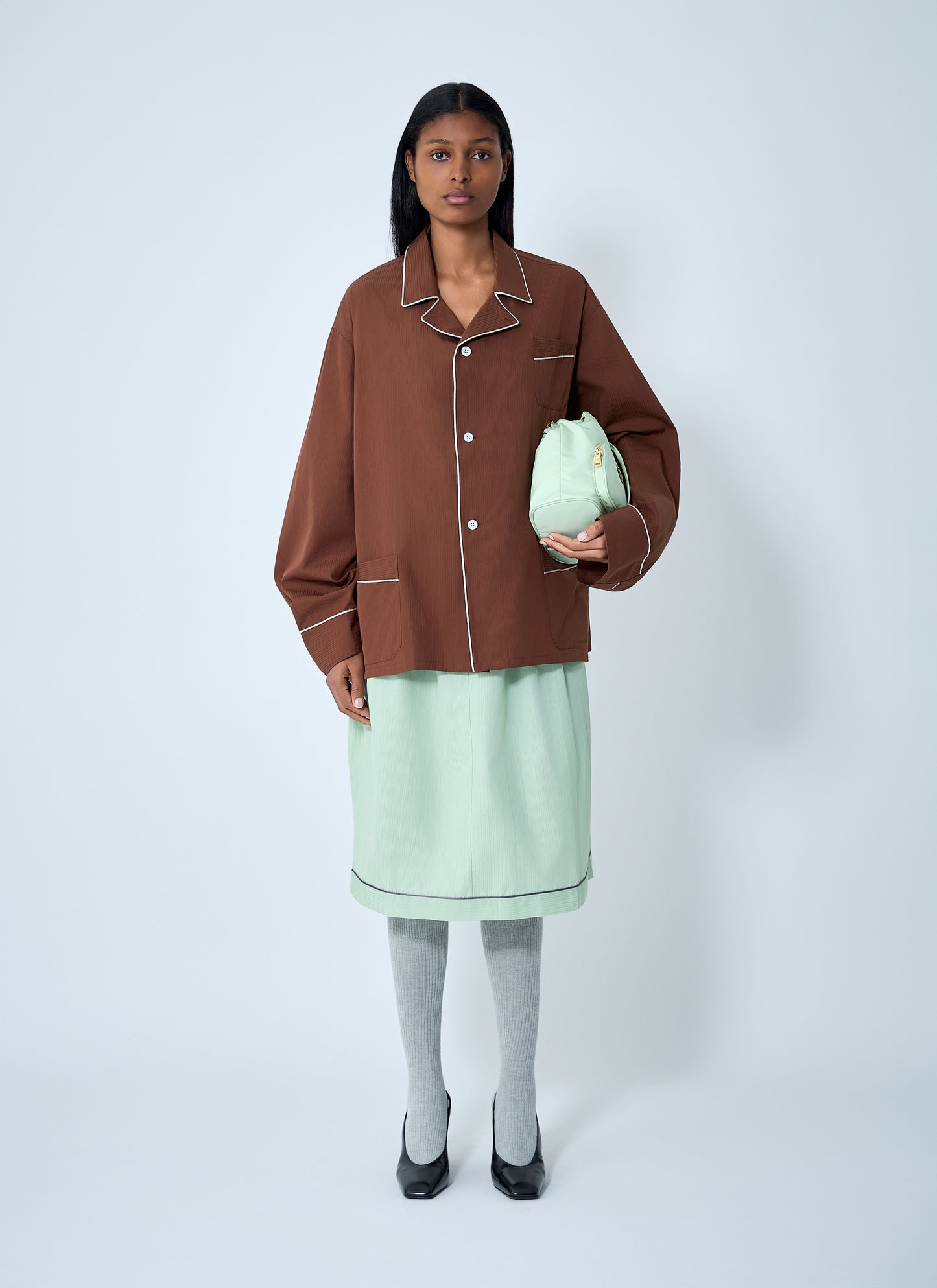 Prada Women Cotton Midi Skirt PRADA