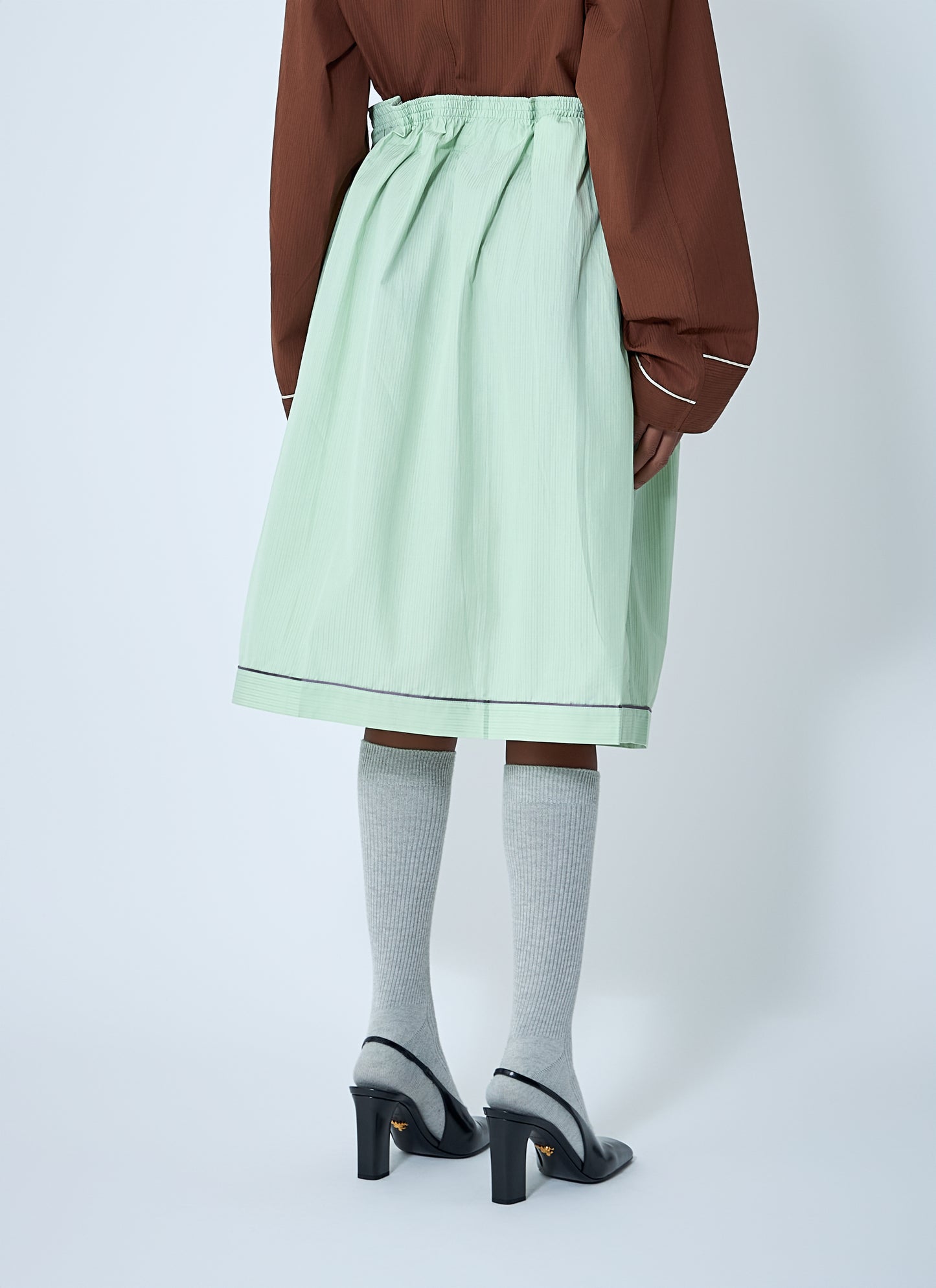 Prada Women Cotton Midi Skirt PRADA