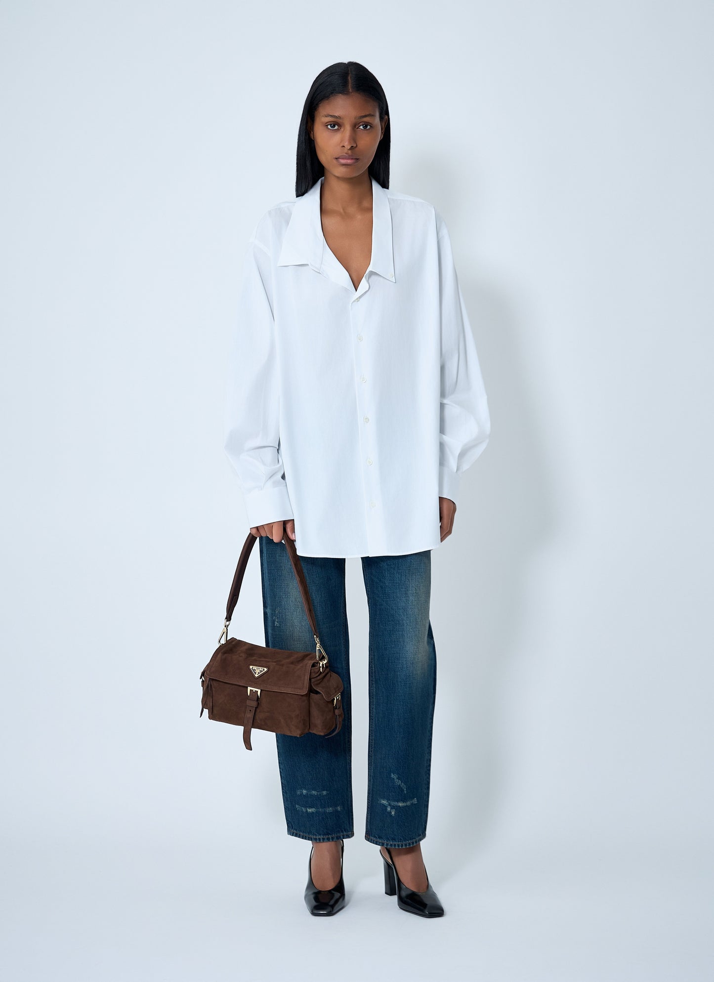 Prada Women Poplin Shirt PRADA
