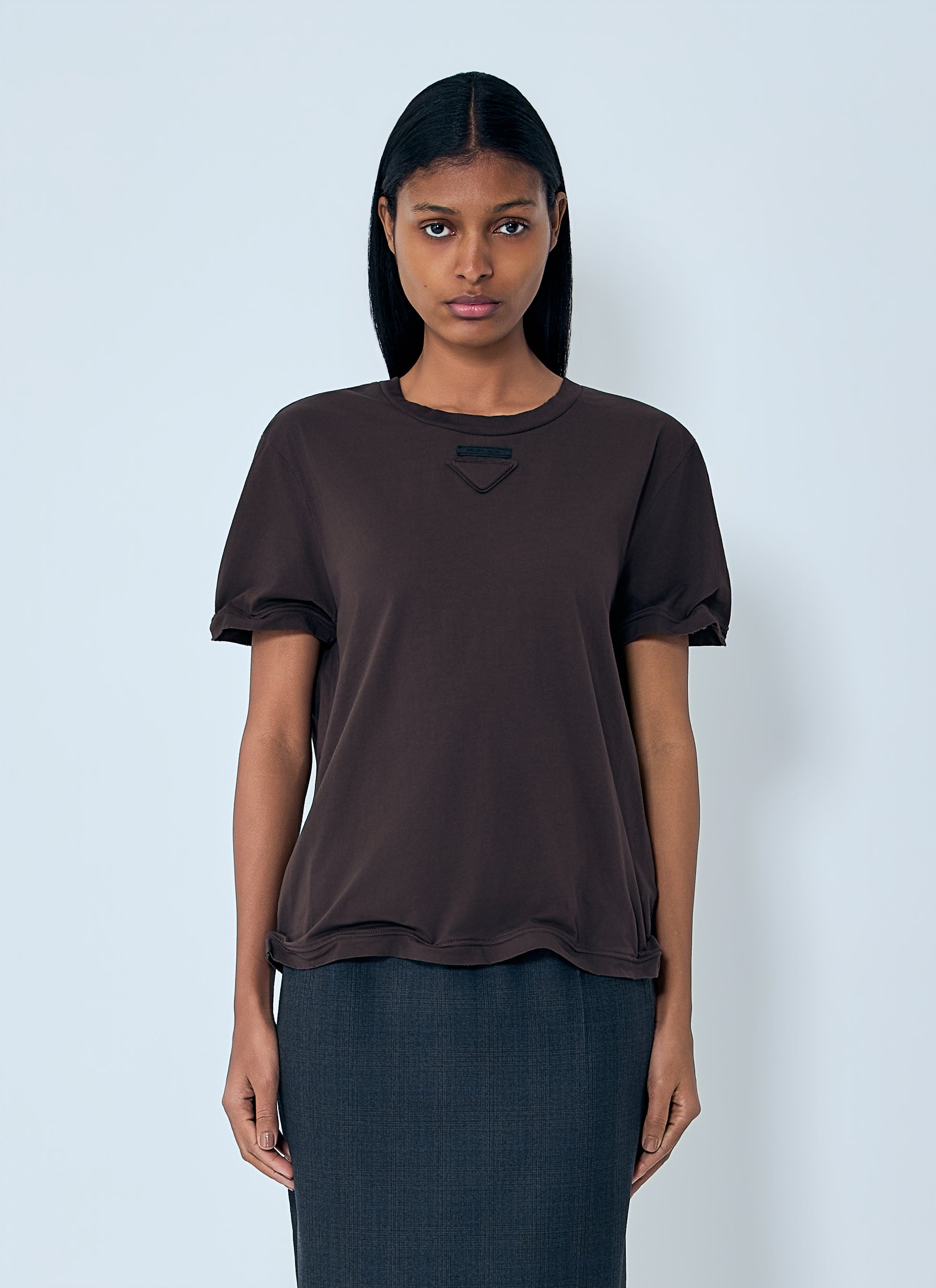 Prada Women Cotton Jersey T-Shirt PRADA