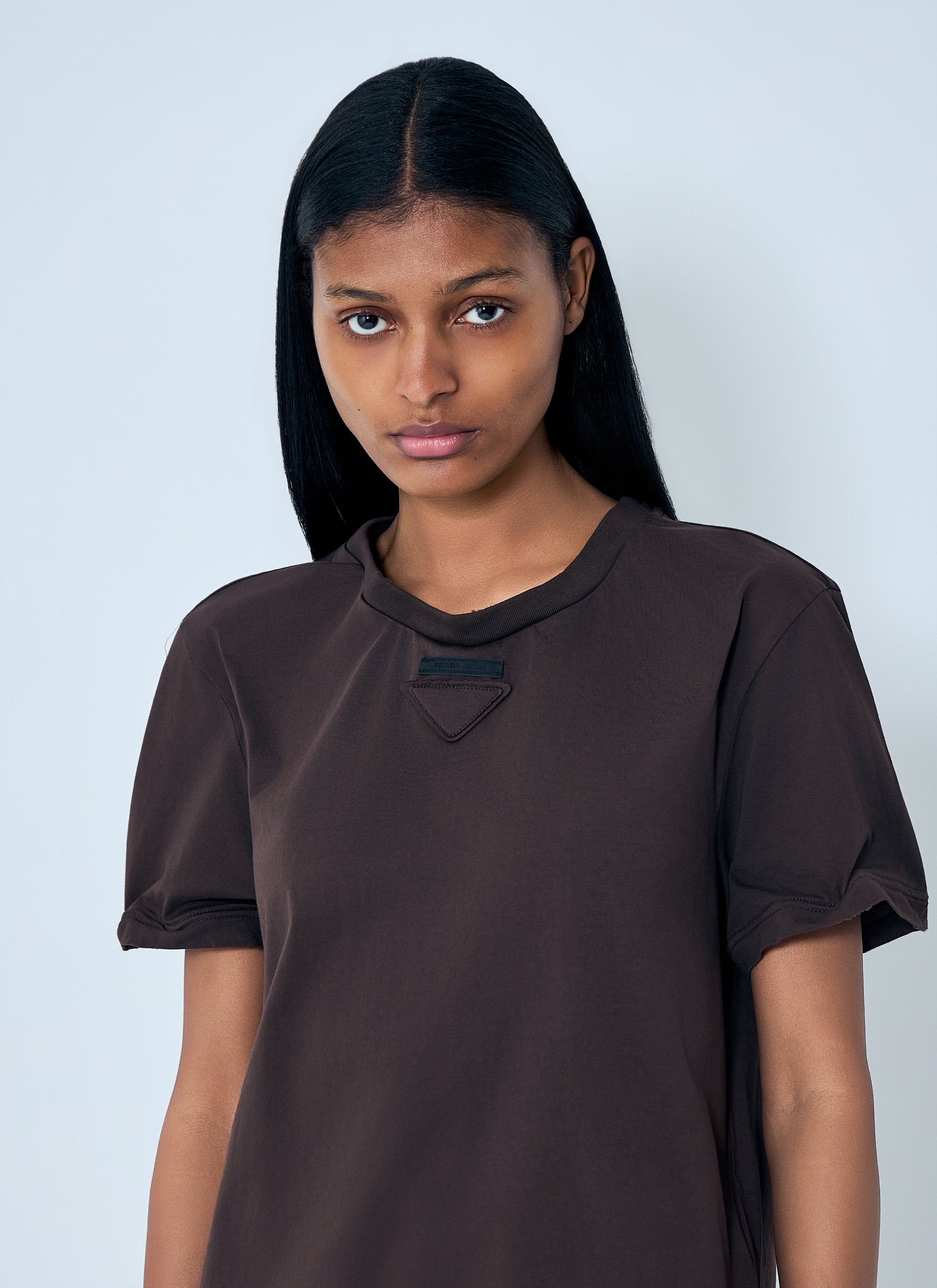 Prada Women Cotton Jersey T-Shirt PRADA