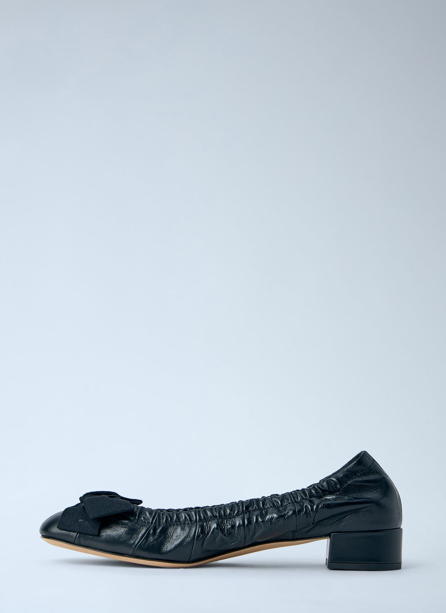 Prada Women Leather Bow Detail Ballet Flats PRADA