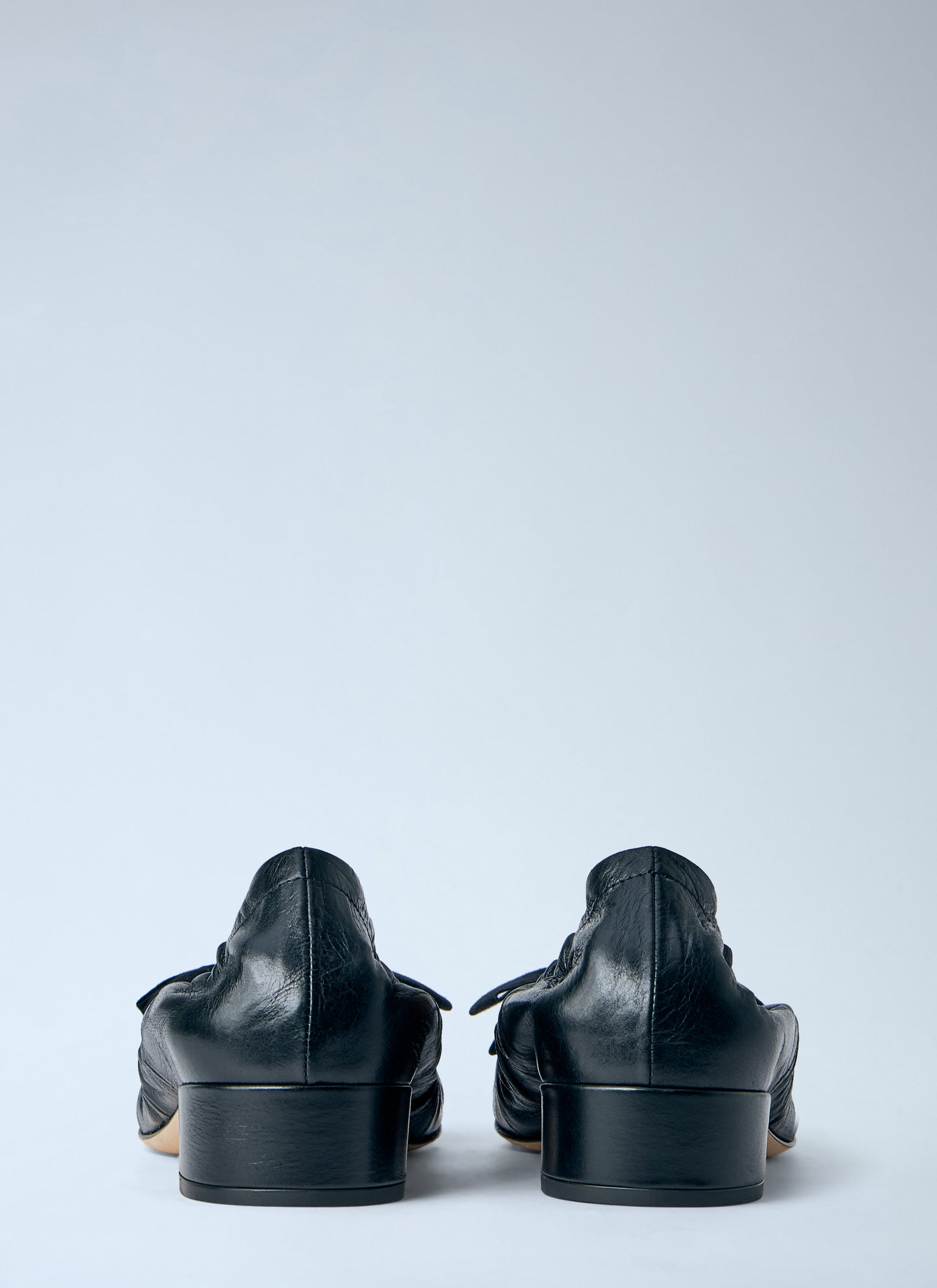 Prada Women Leather Bow Detail Ballet Flats PRADA
