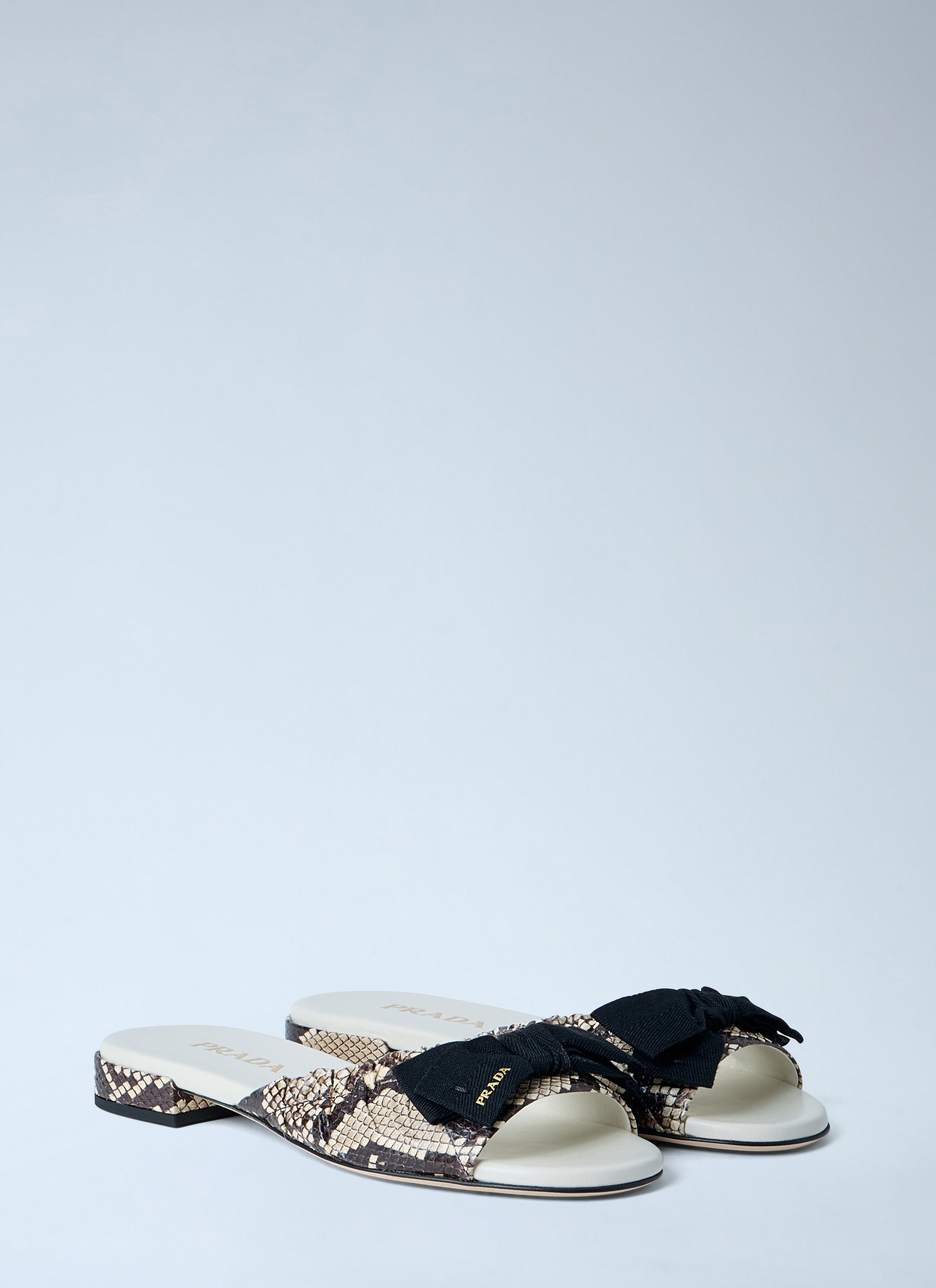Prada Women Textured Slide Sandals PRADA