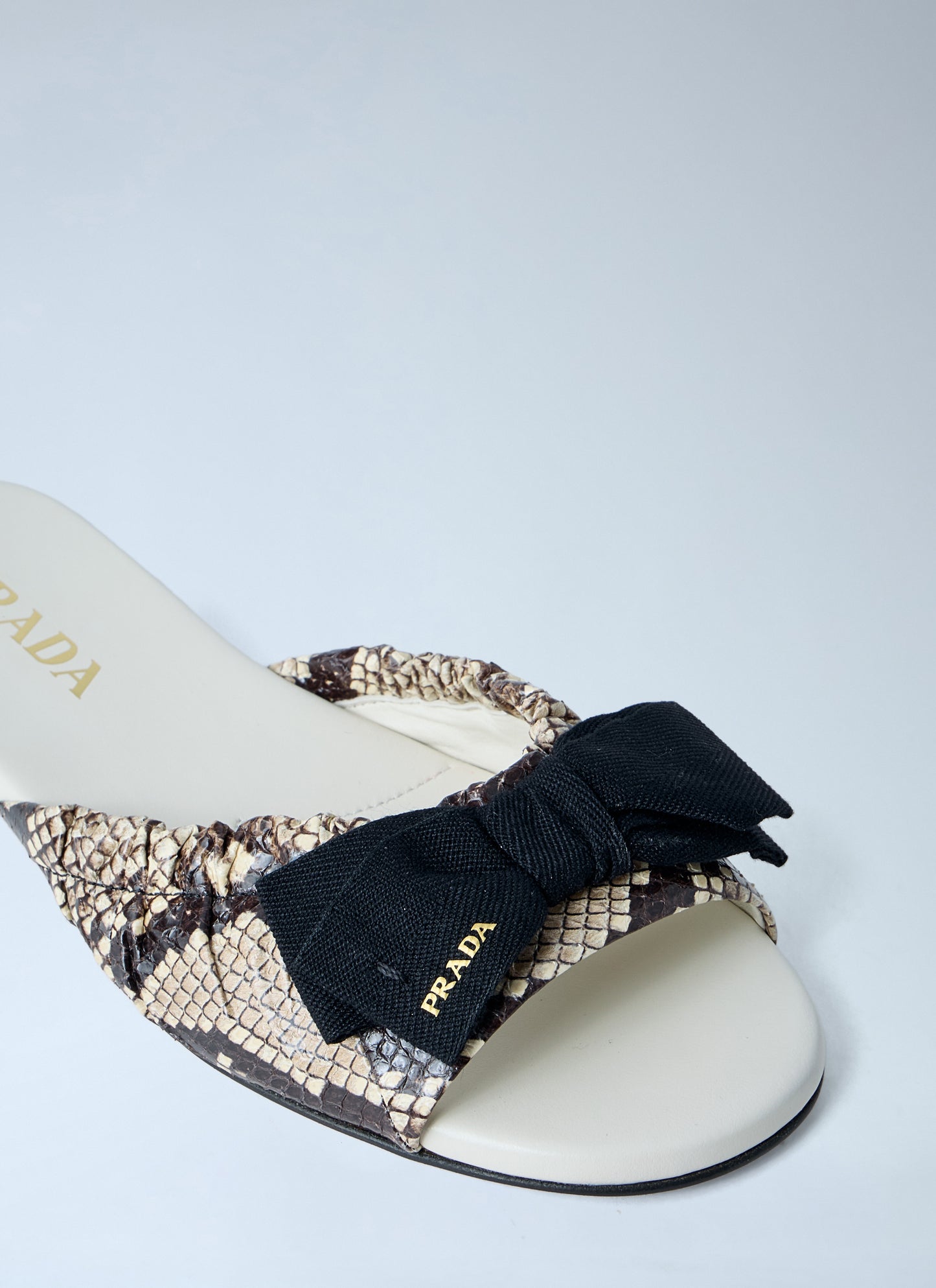 Prada Women Textured Slide Sandals PRADA
