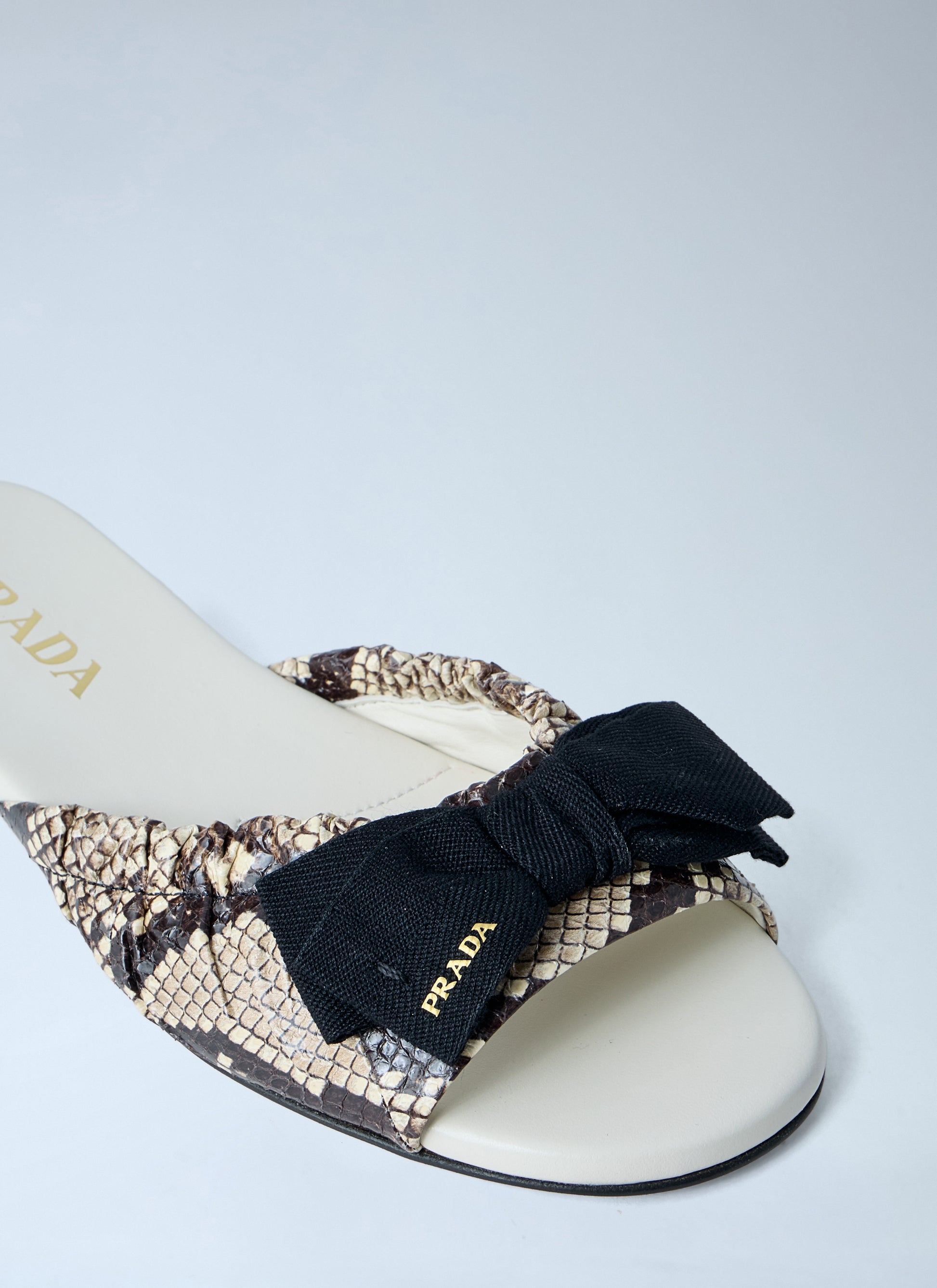 Prada Women Textured Slide Sandals PRADA