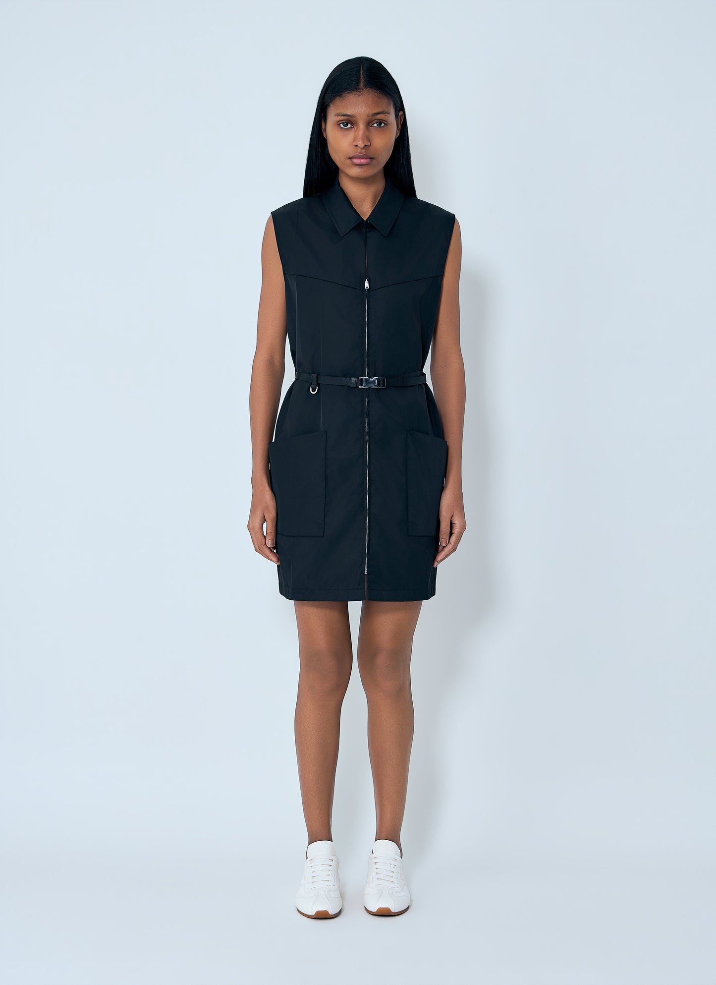 Prada Women Re-Nylon Belted Mini Dress PRADA
