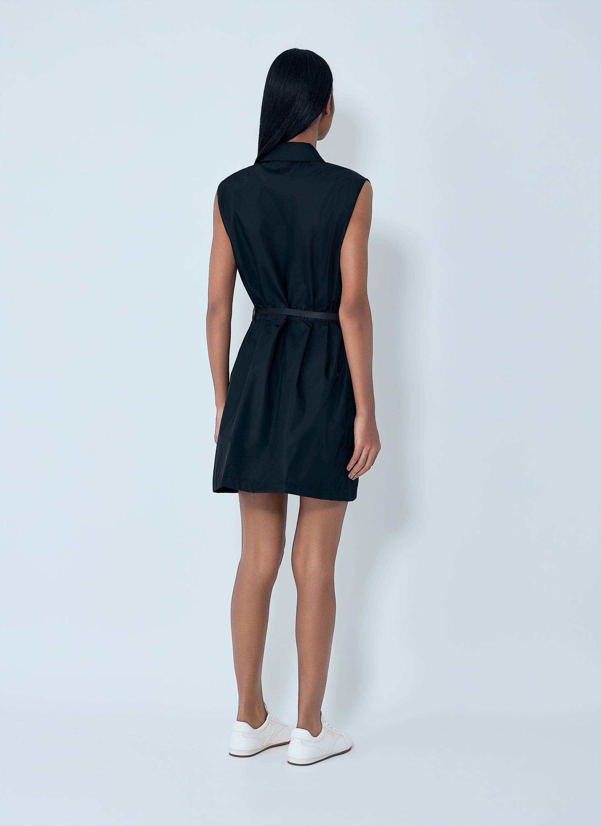 Prada Women Re-Nylon Belted Mini Dress PRADA