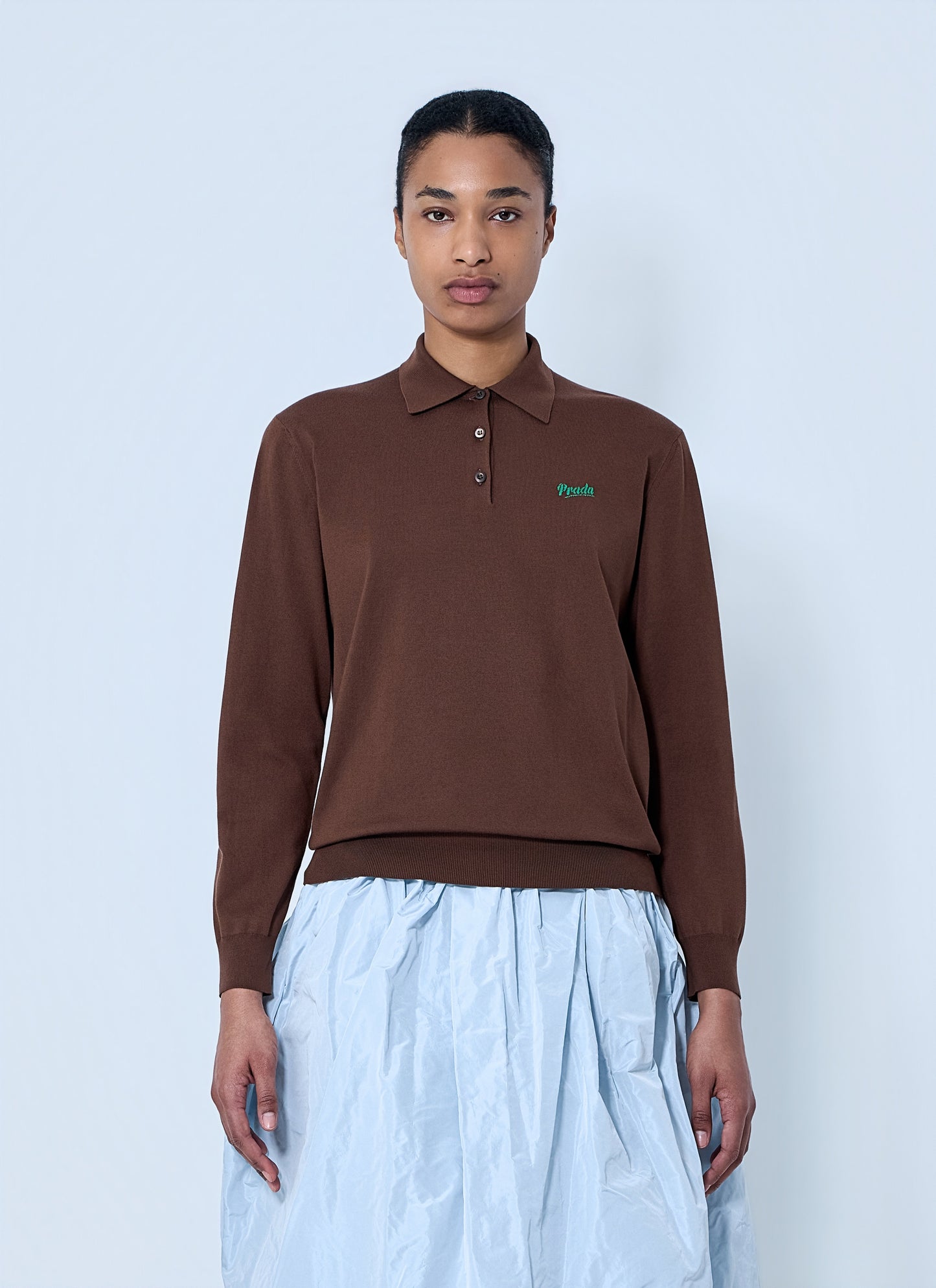 Prada Women Silk Polo Shirt PRADA