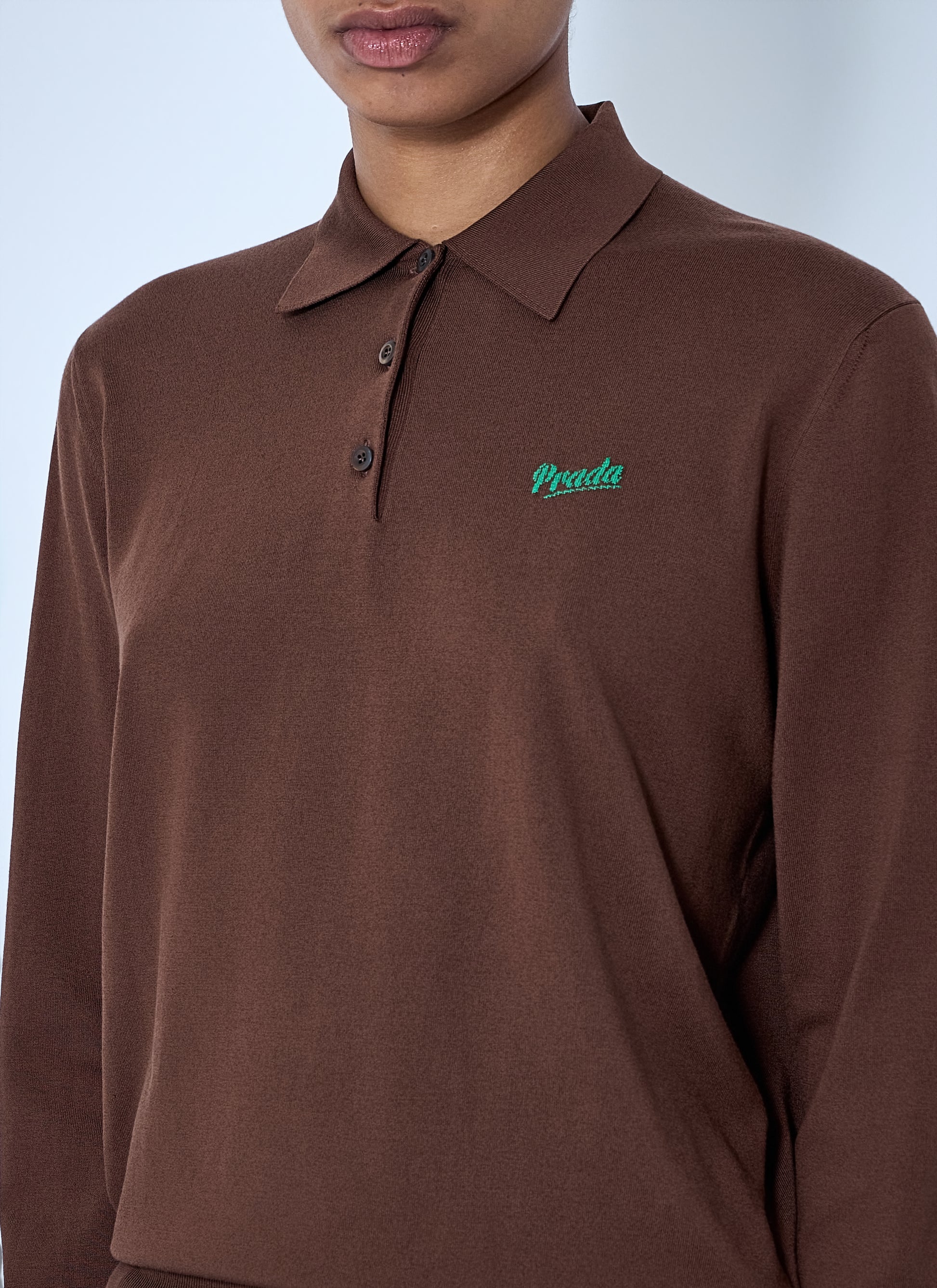 Prada Women Silk Polo Shirt PRADA