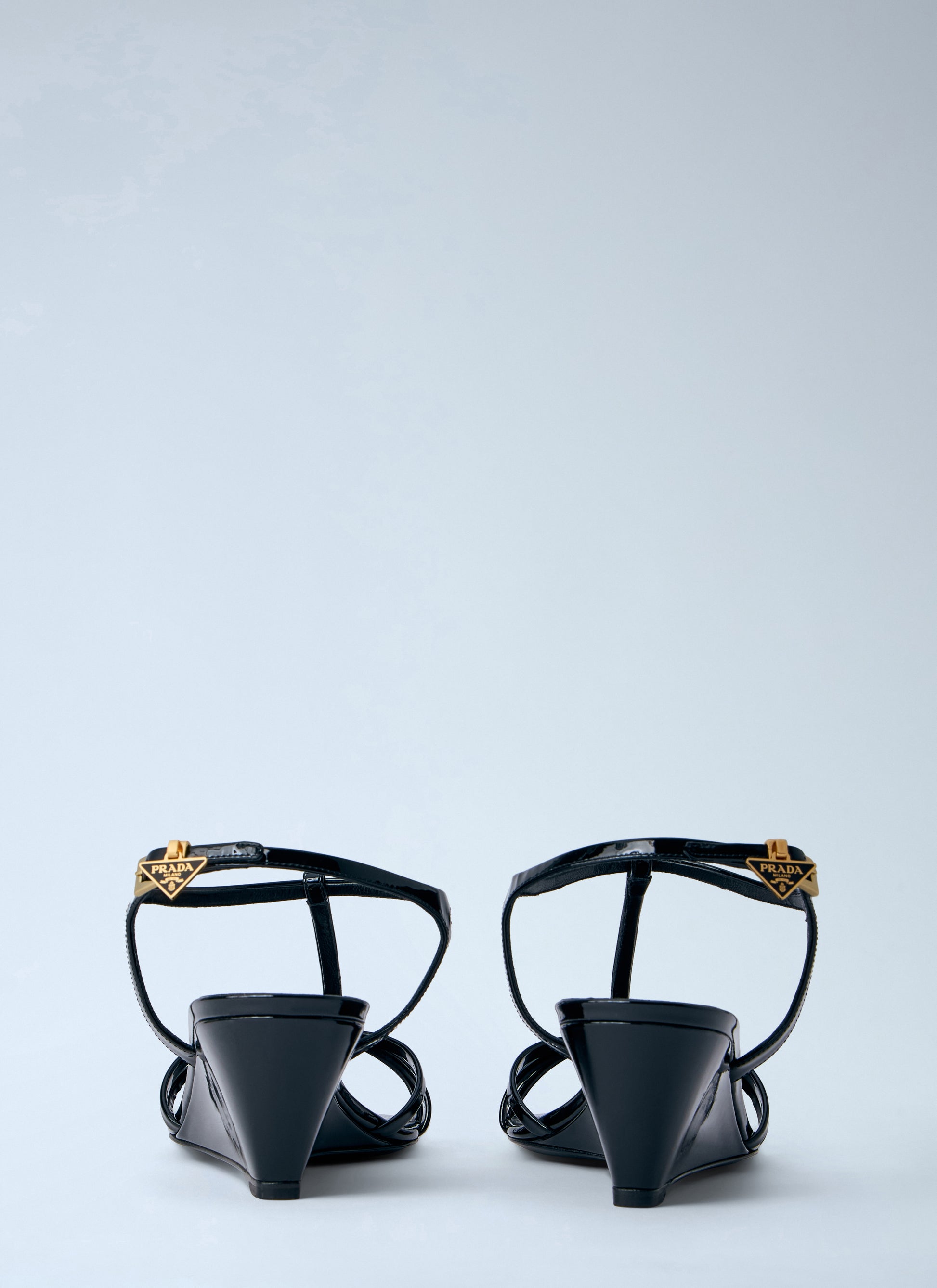 Prada Women Strappy Wedge Sandals PRADA