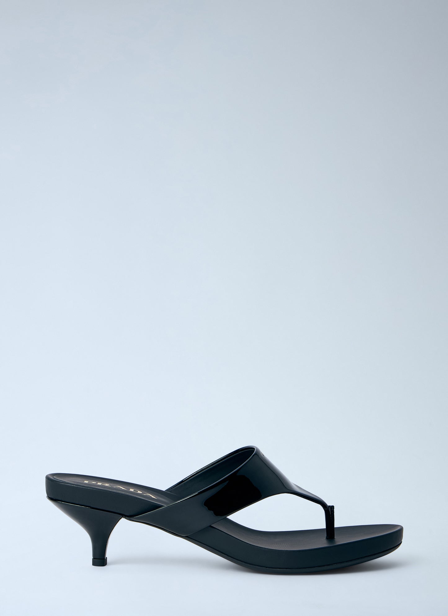 Prada Women Patent Leather Thong Sandals PRADA