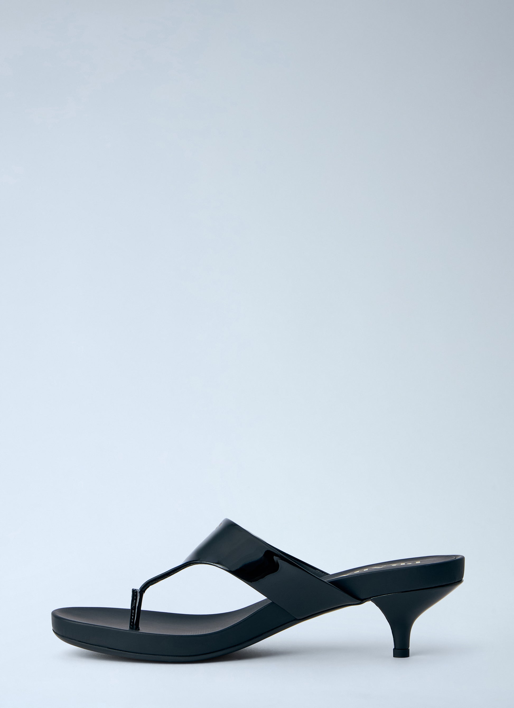 Prada Women Patent Leather Thong Sandals PRADA