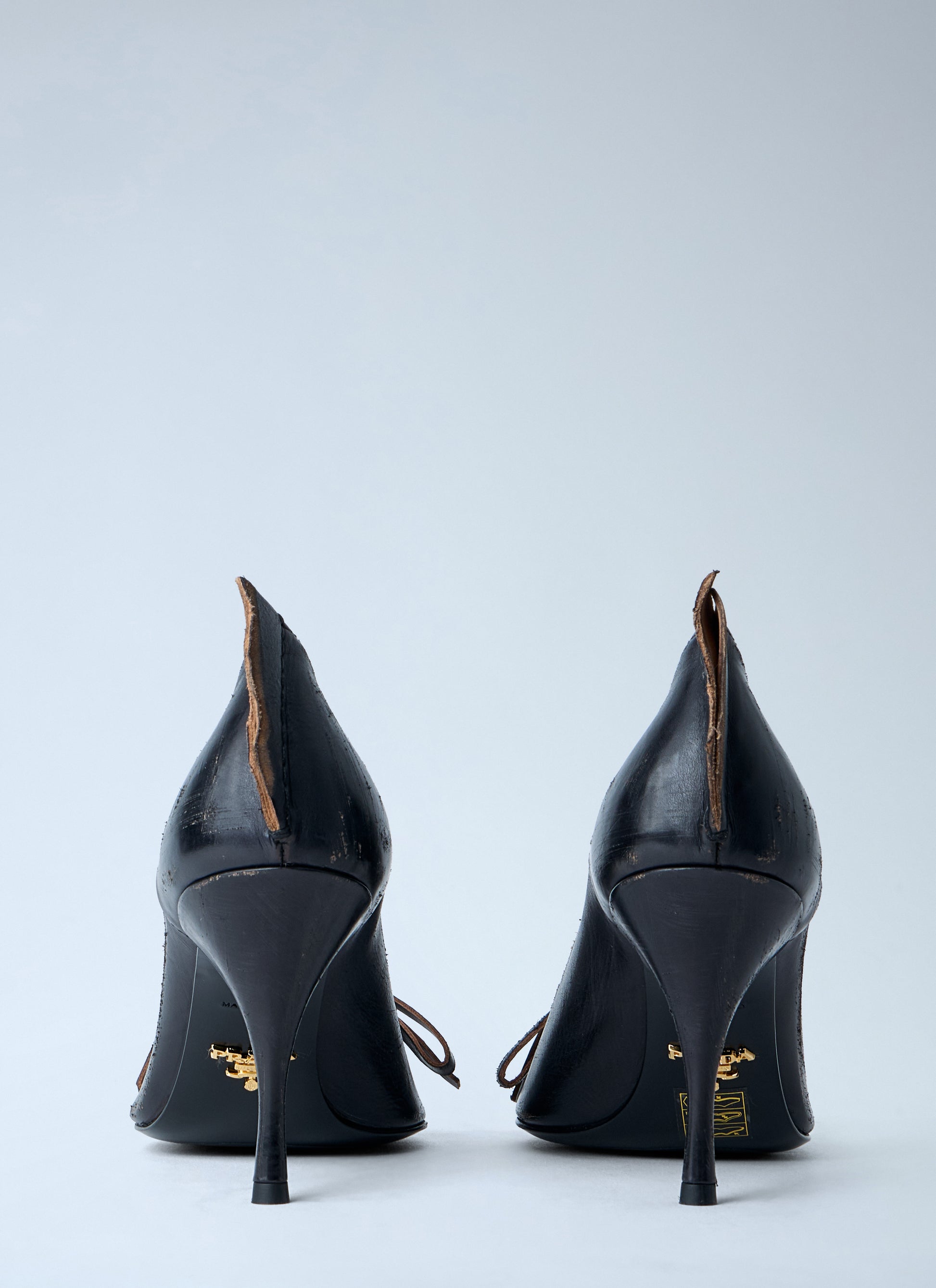 Prada Women Antiqued Leather Pumps PRADA