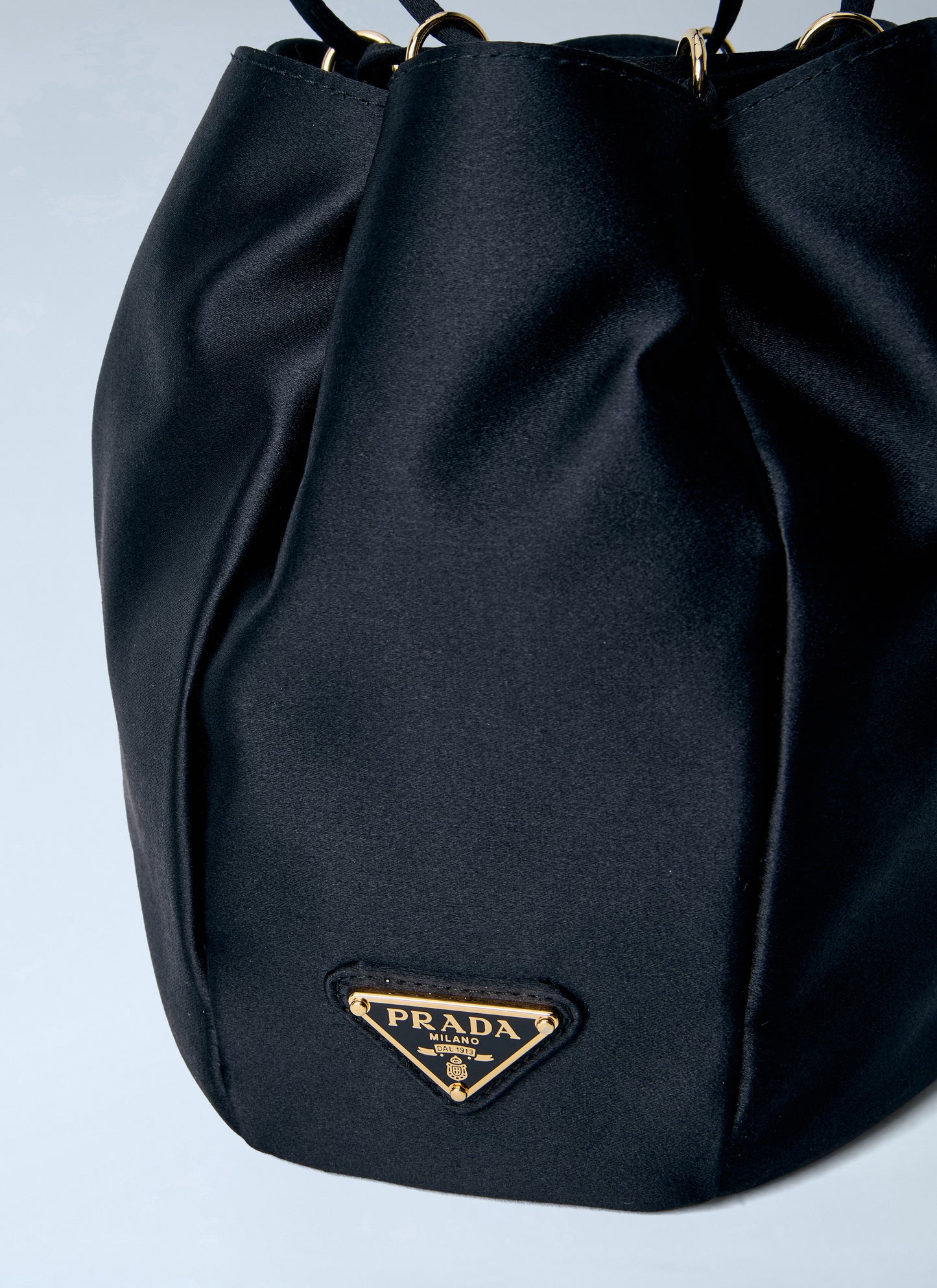 Prada Women Satin Mini Bucket Bag PRADA