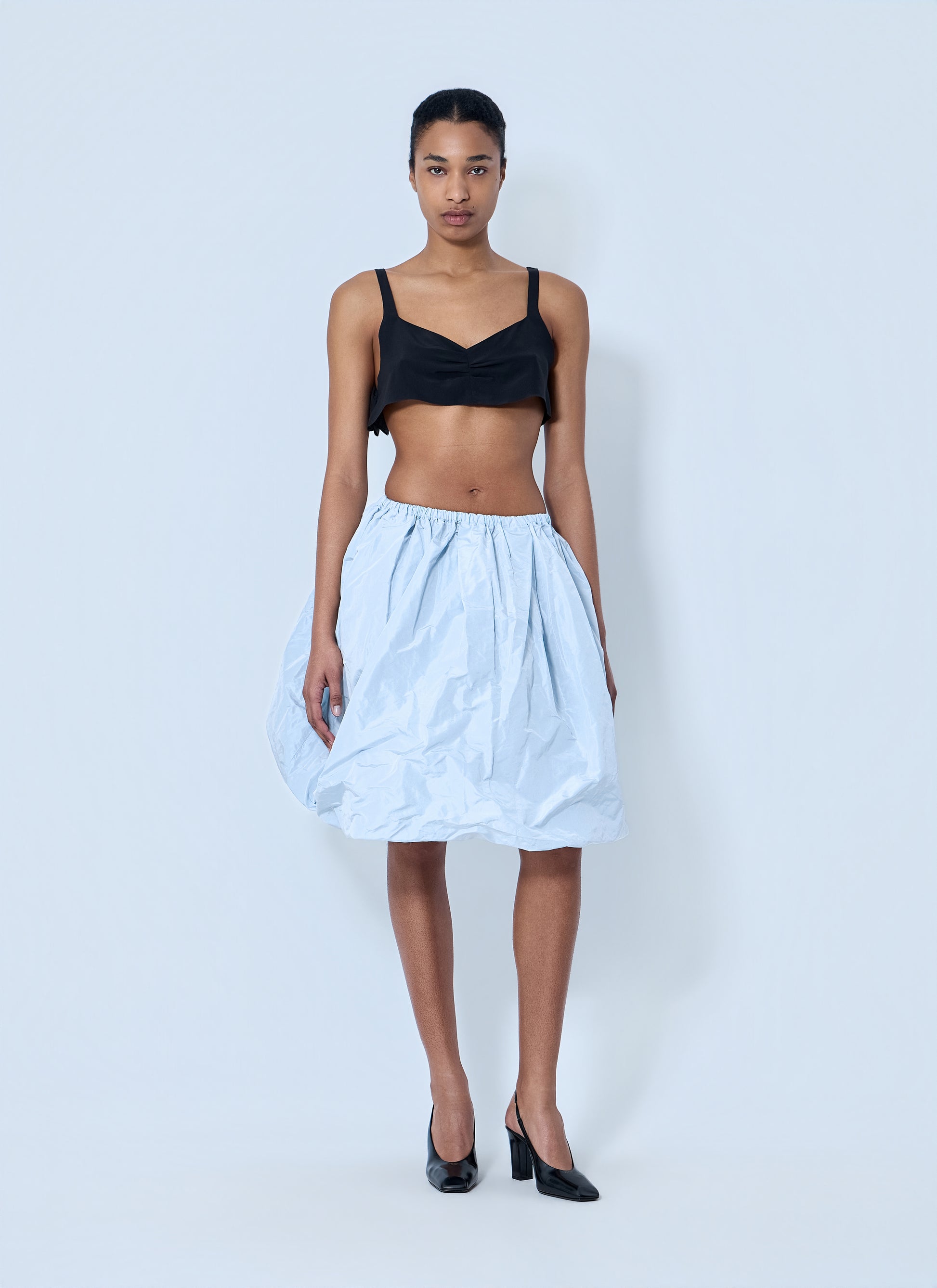 Prada Women Balloon Skirt In Structured Fabric PRADA