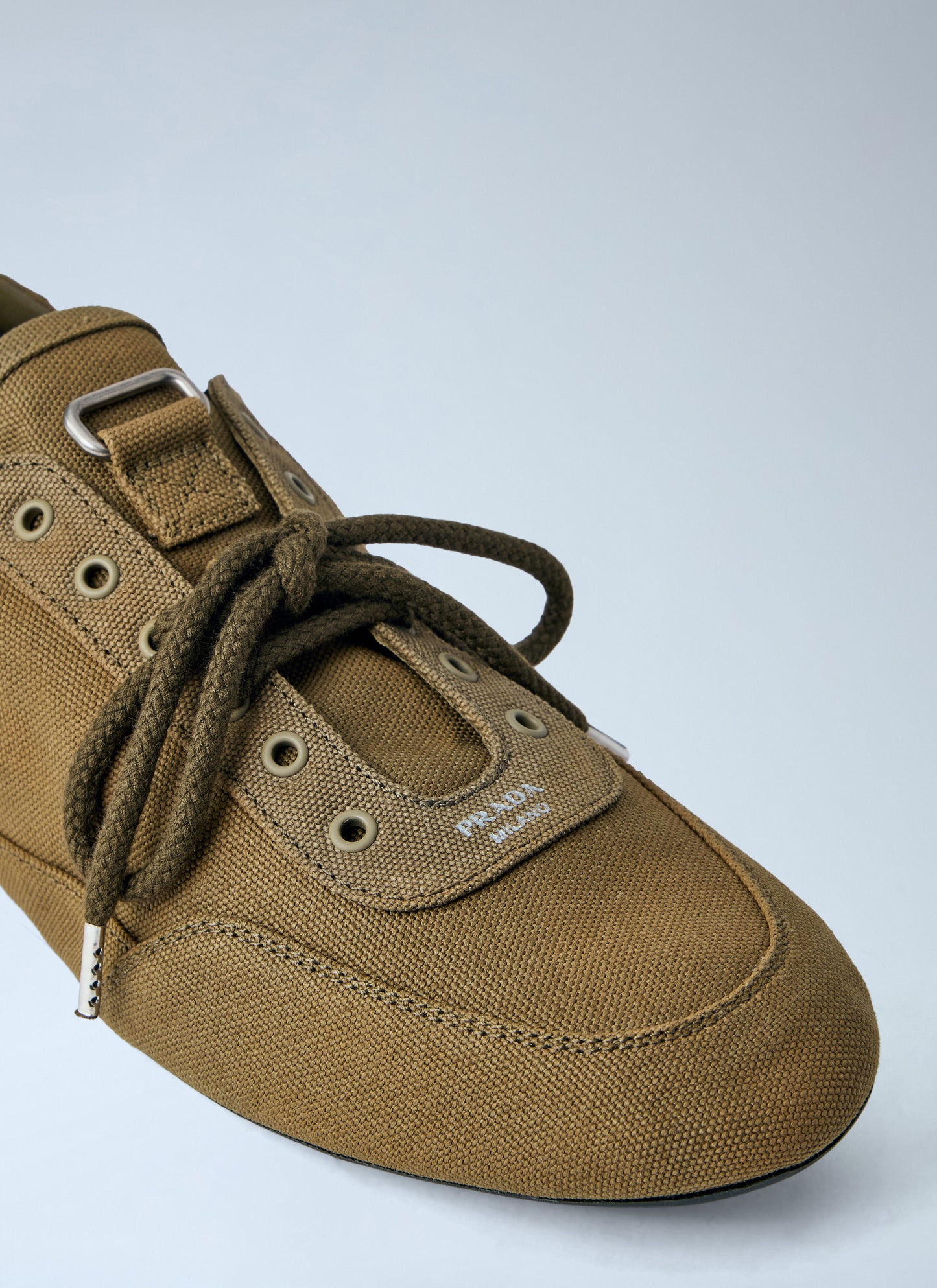 Prada Women Collapse Canvas Sneakers PRADA
