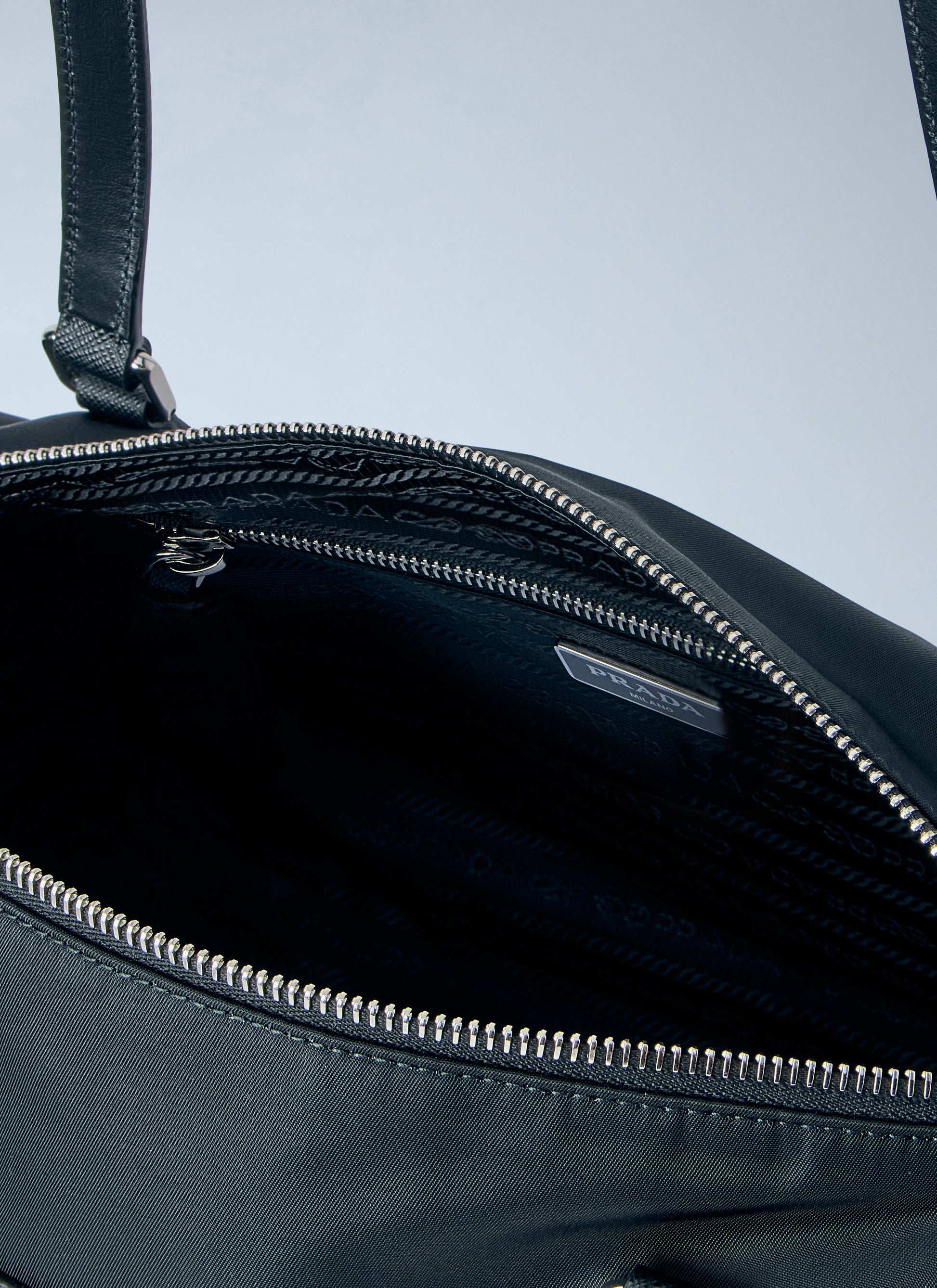 Prada Women Bauletto Large In Re-Nylon E Saffiano PRADA