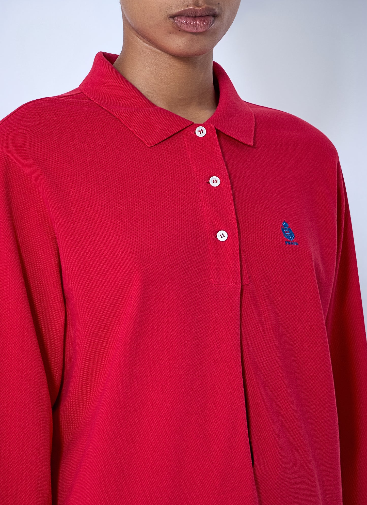 Prada Women Cotton Piqué Polo Shirt PRADA