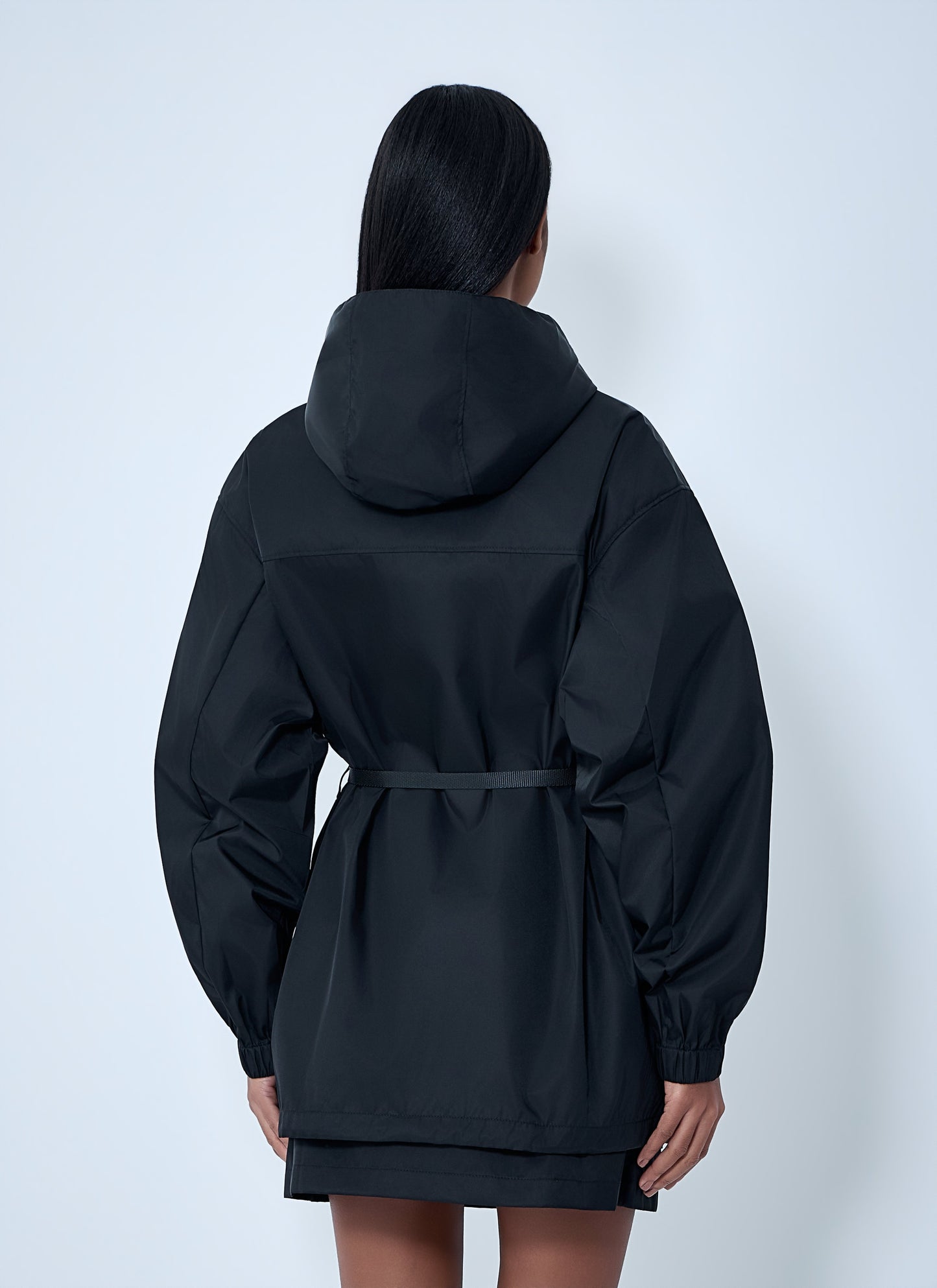 Prada Women Re-Nylon Hooded Belted Anorak Jacket PRADA