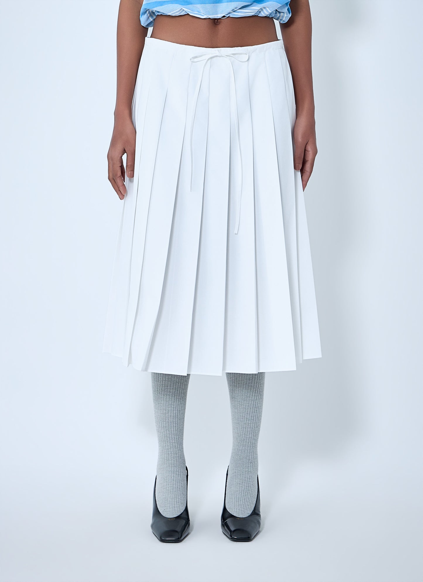 Prada Women Pleated Midi Skirt PRADA