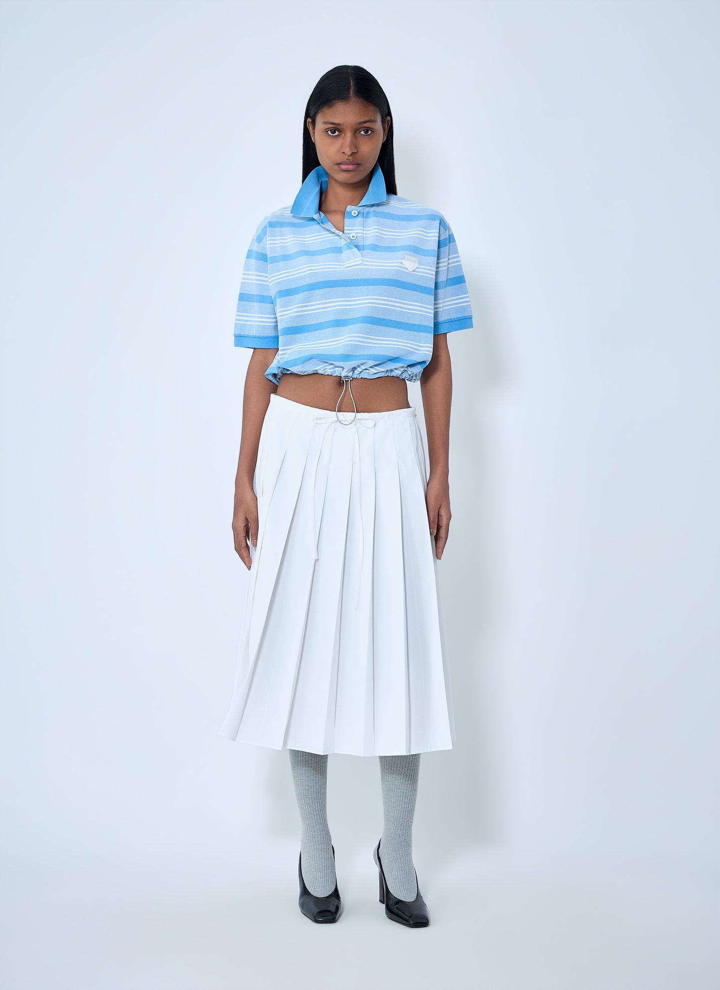 Prada Women Pleated Midi Skirt PRADA
