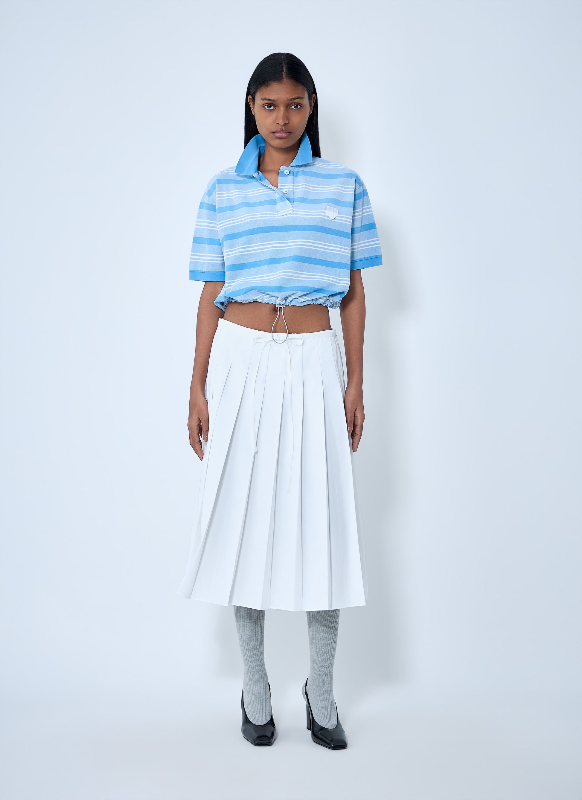 Prada Women Pleated Midi Skirt PRADA