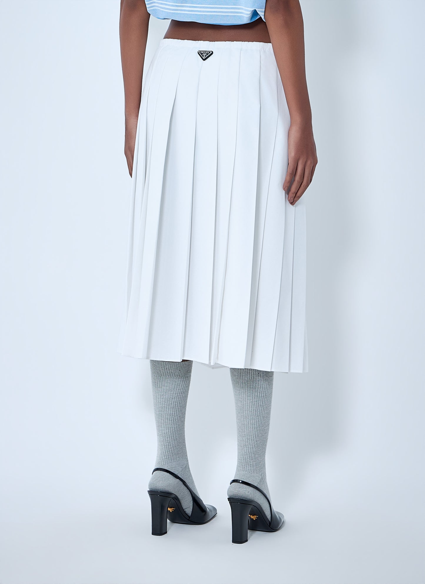 Prada Women Pleated Midi Skirt PRADA
