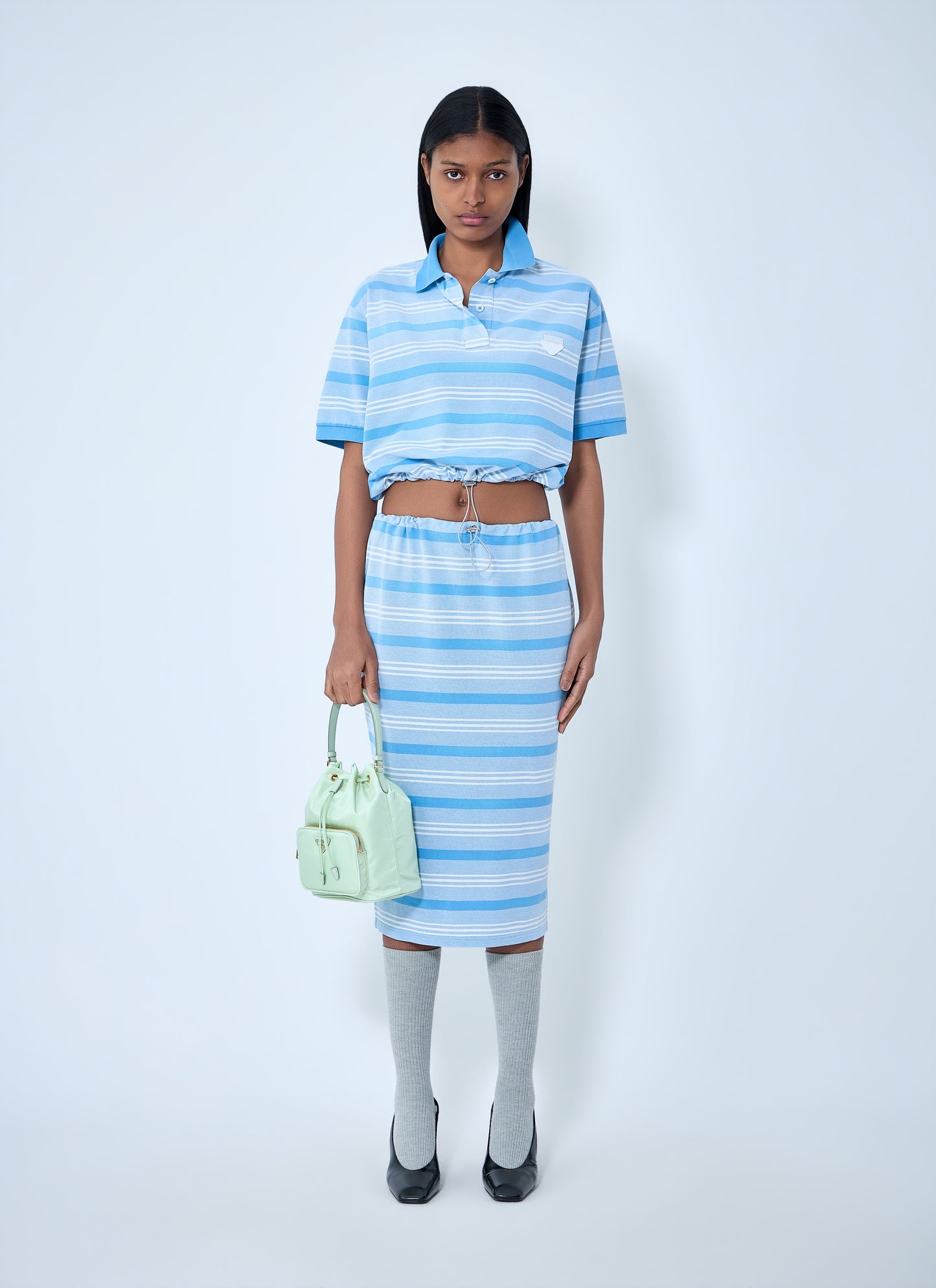 Prada Women Striped Pencil Skirt PRADA
