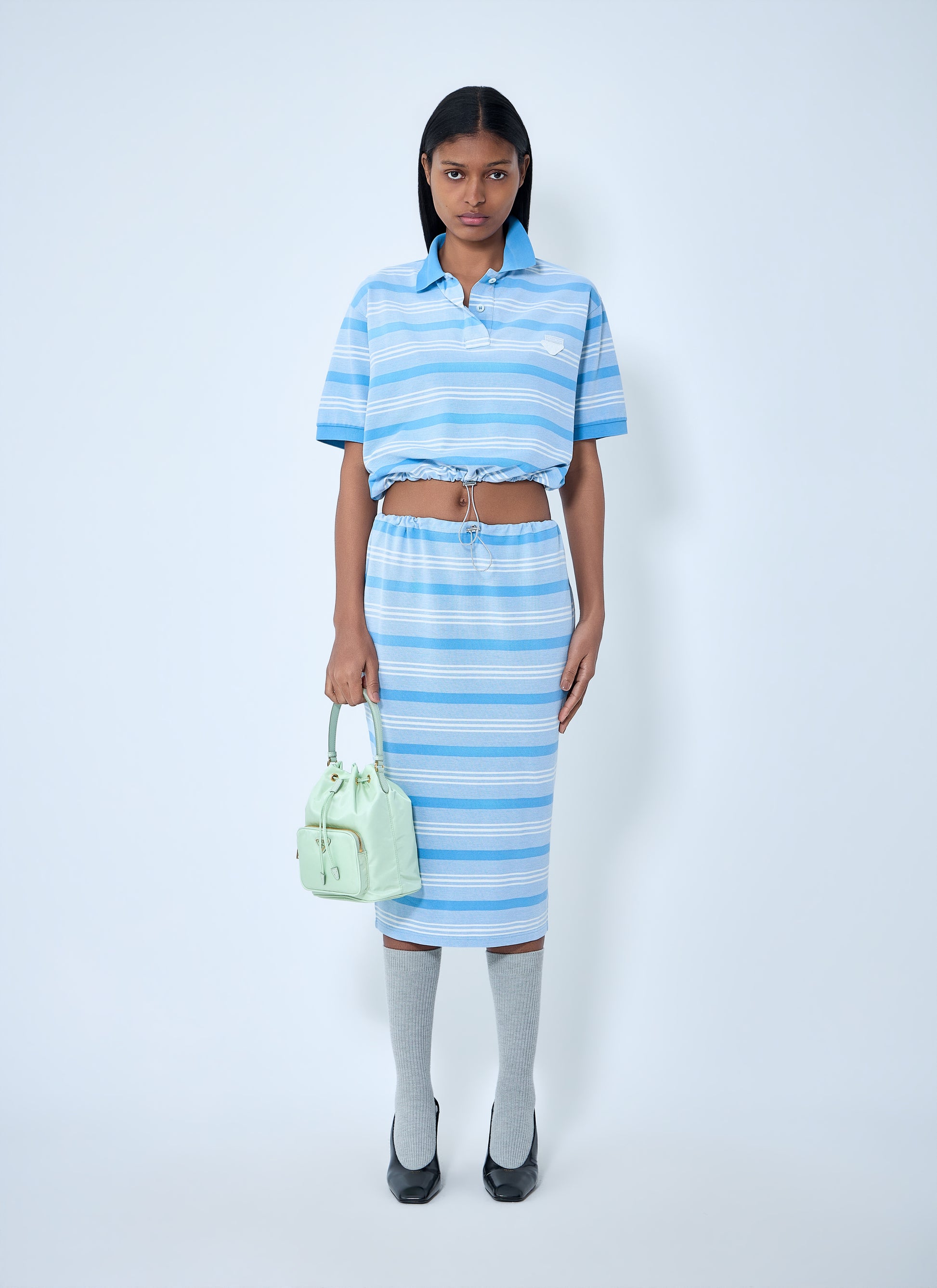 Prada Women Striped Pencil Skirt PRADA