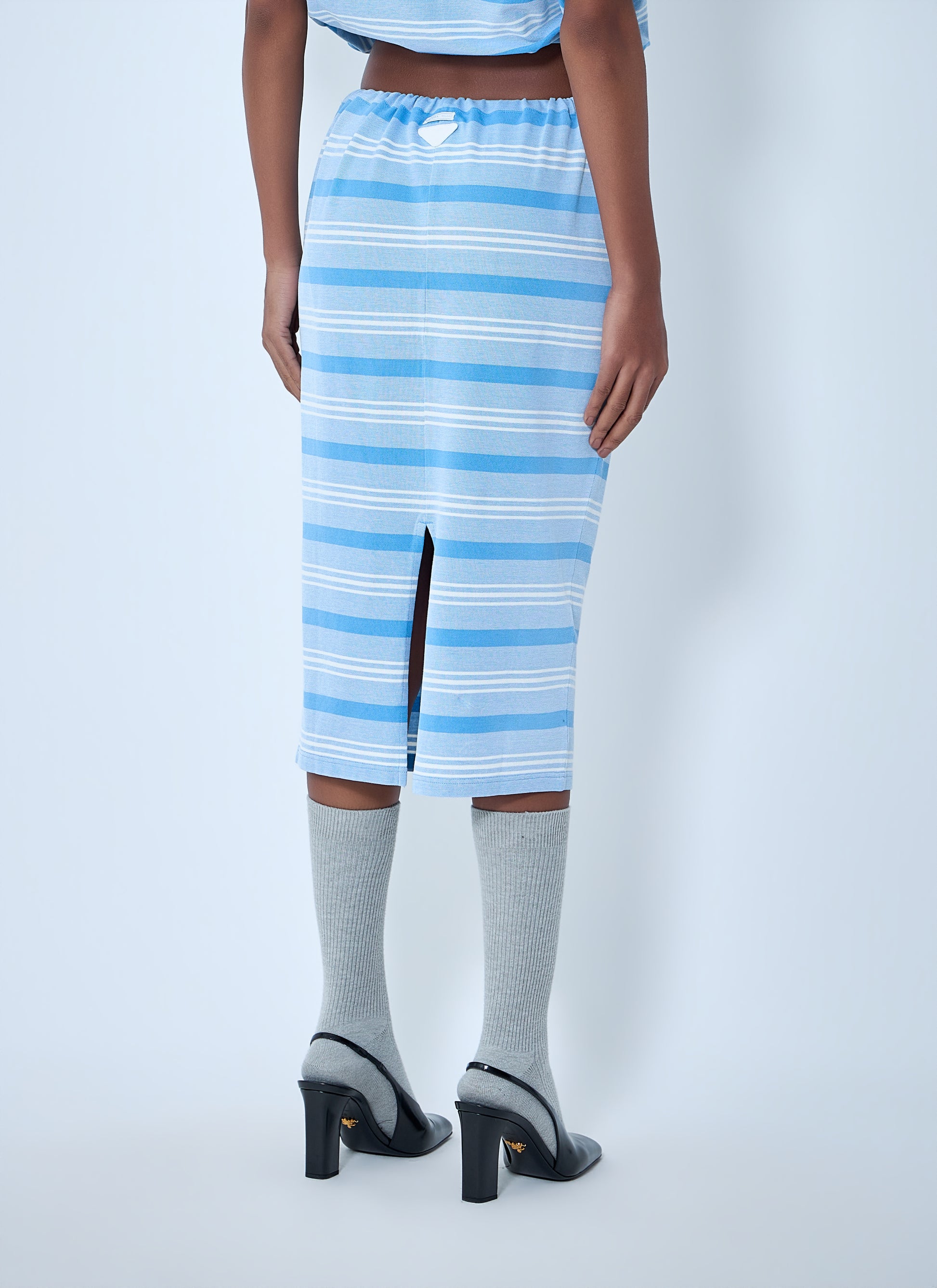 Prada Women Striped Pencil Skirt PRADA